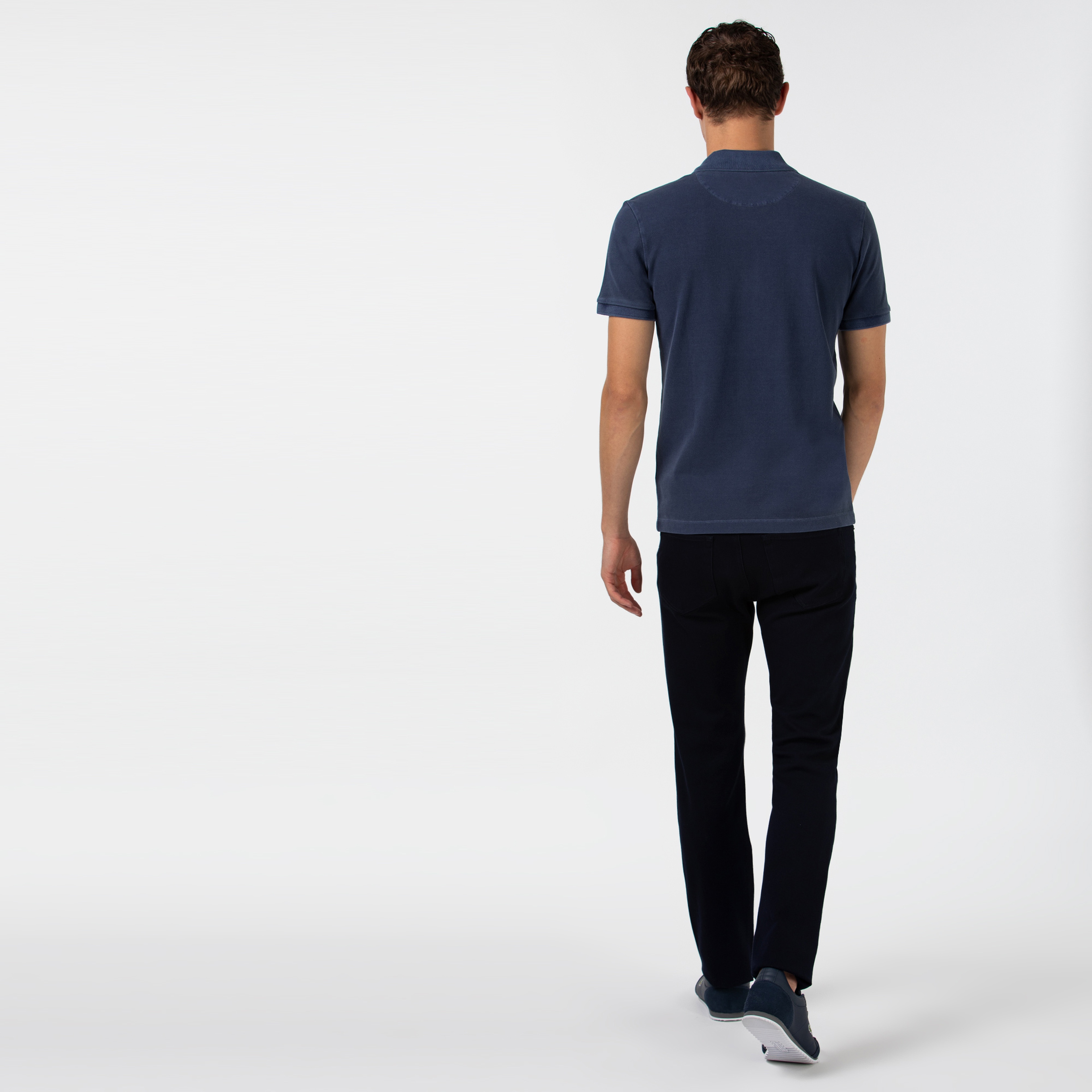 Lacoste Erkek Slim Fit Streç Denim Lacivert Pantolon