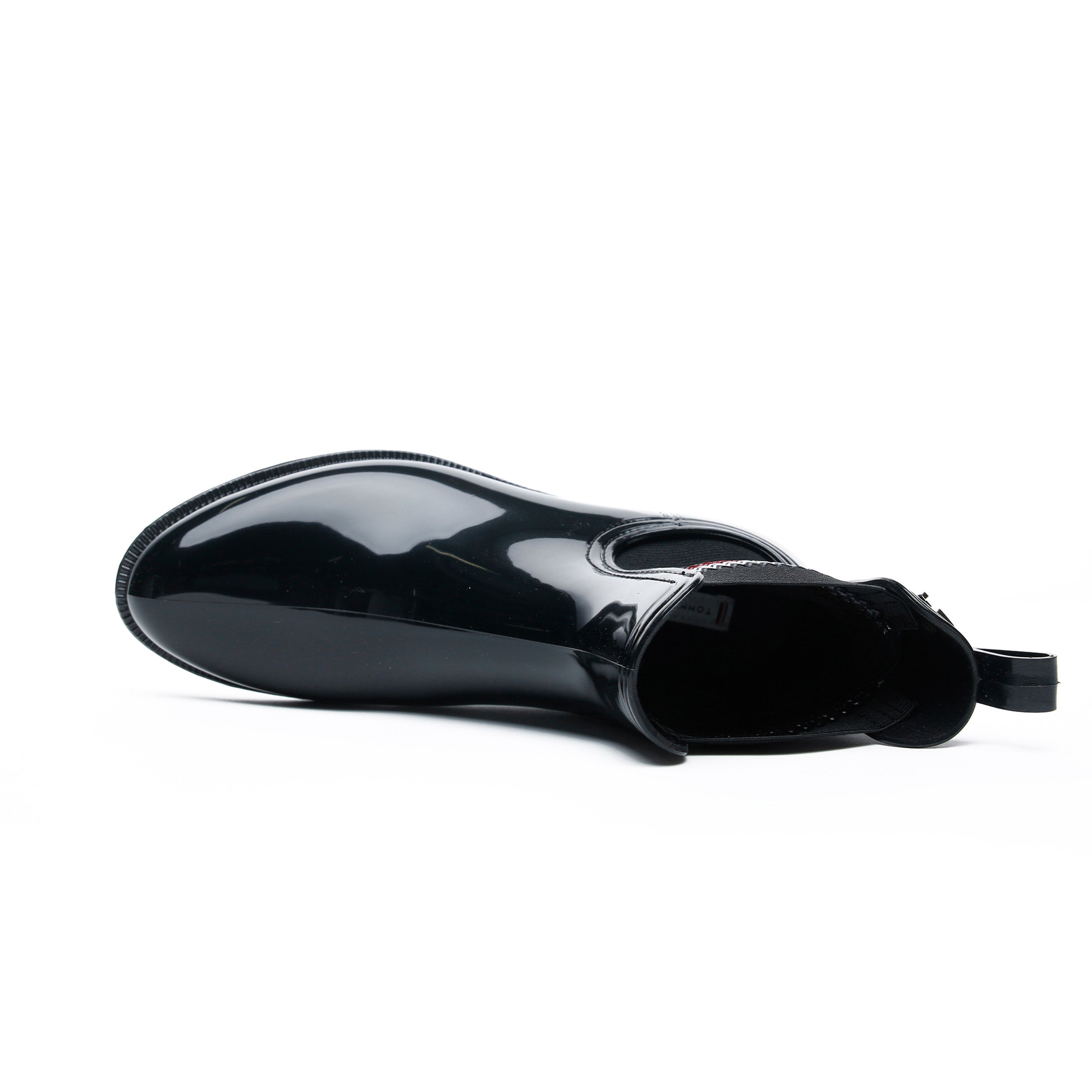 Tommy Hilfiger Signature Elastic Kadın Siyah Yağmur Botu