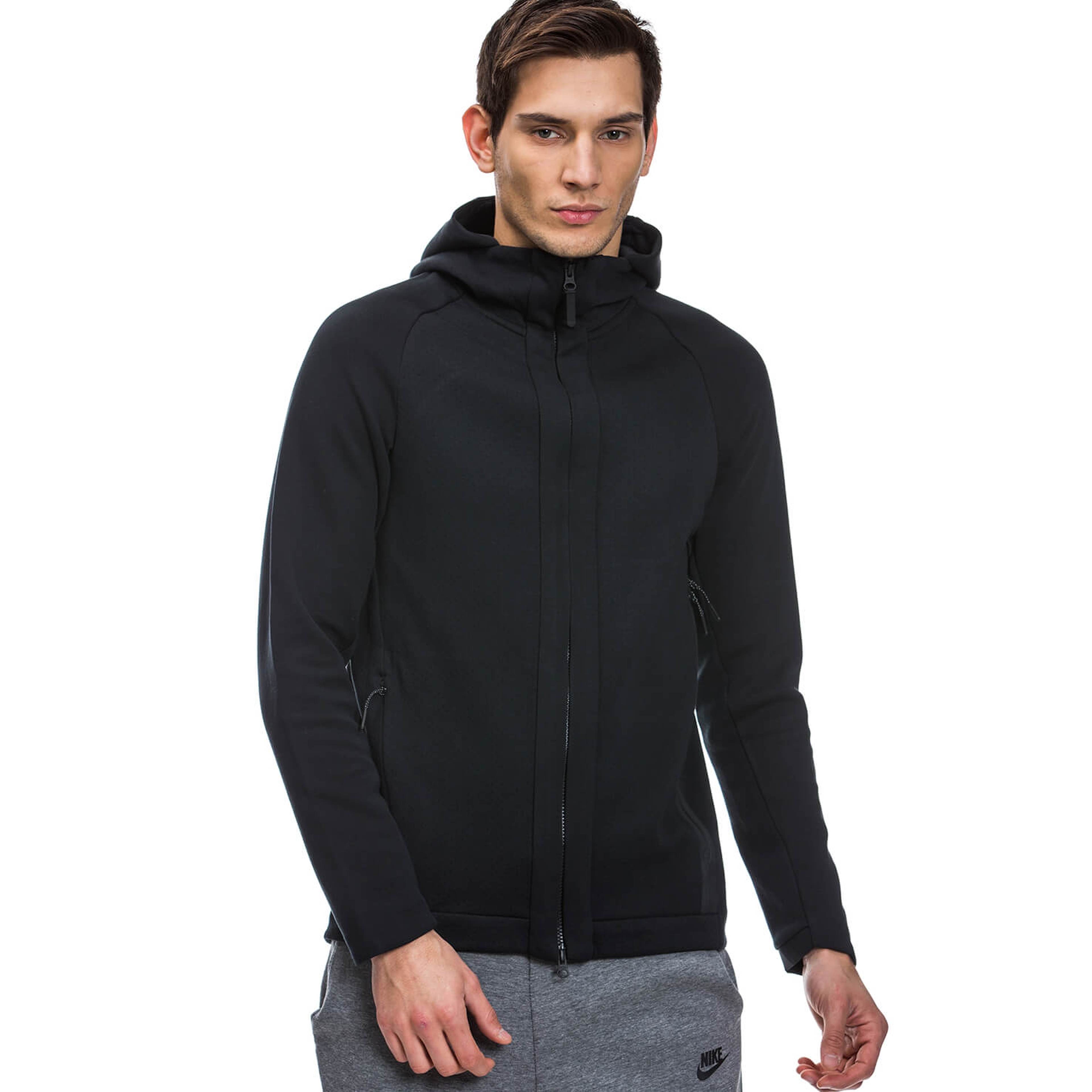 Nike Tech Fleece Full Zip SS17 Siyah Kapüşonlu SweatshirtS832112