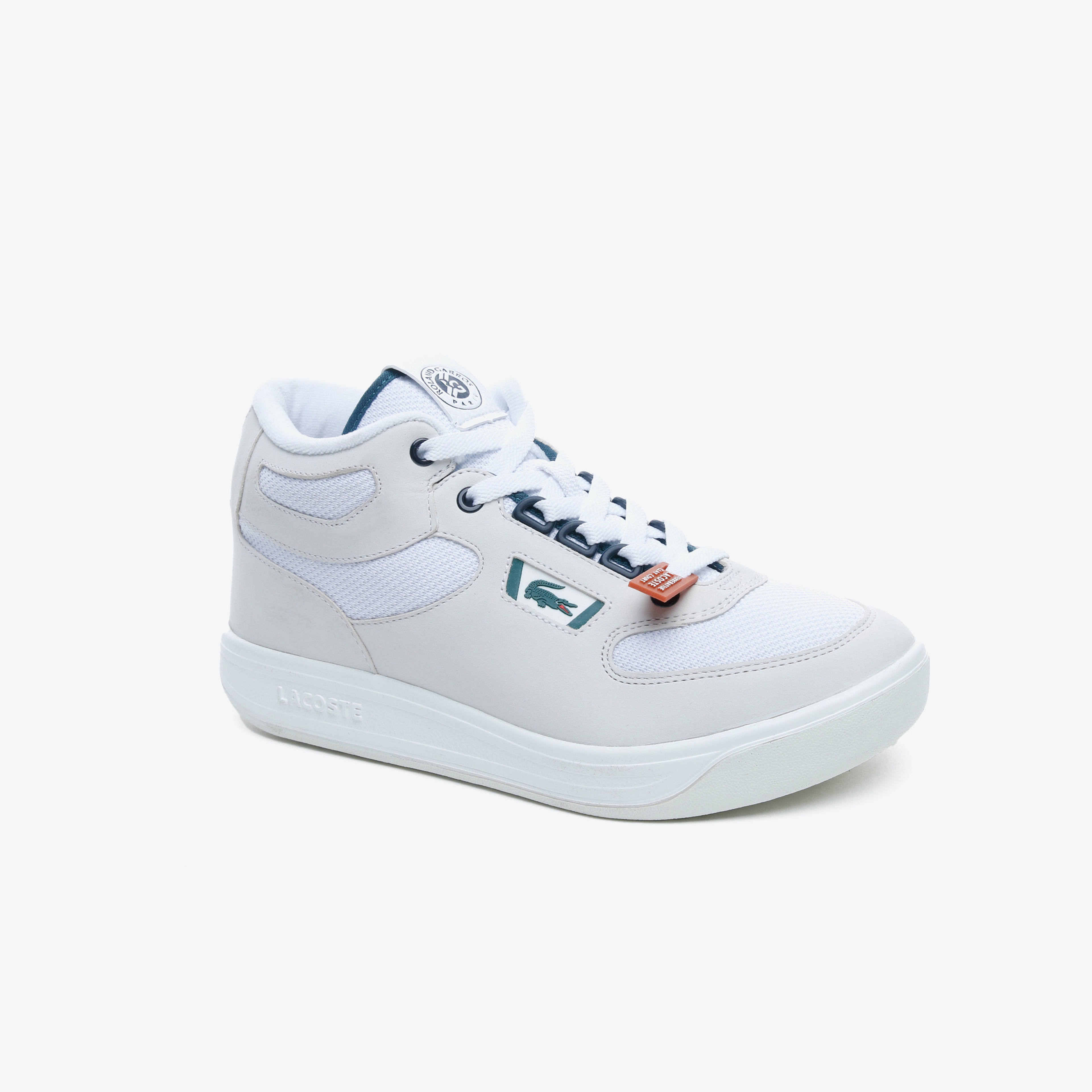 Lacoste Balsa Og Rg 220 1 Sma Erkek Beyaz - Koyu Yeşil Deri Mid Sneaker
