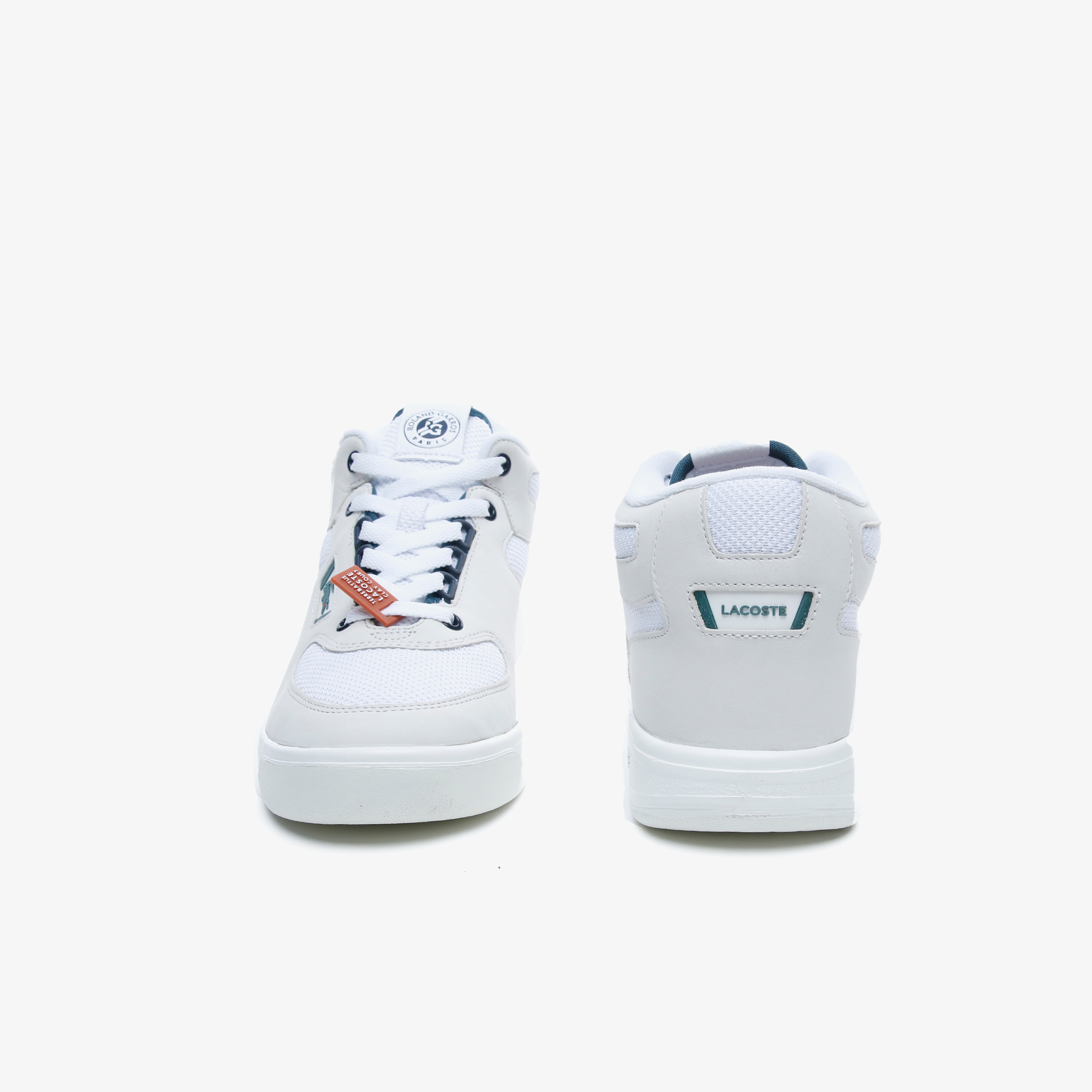 Lacoste Balsa Og Rg 220 1 Sma Erkek Beyaz - Koyu Yeşil Deri Mid Sneaker