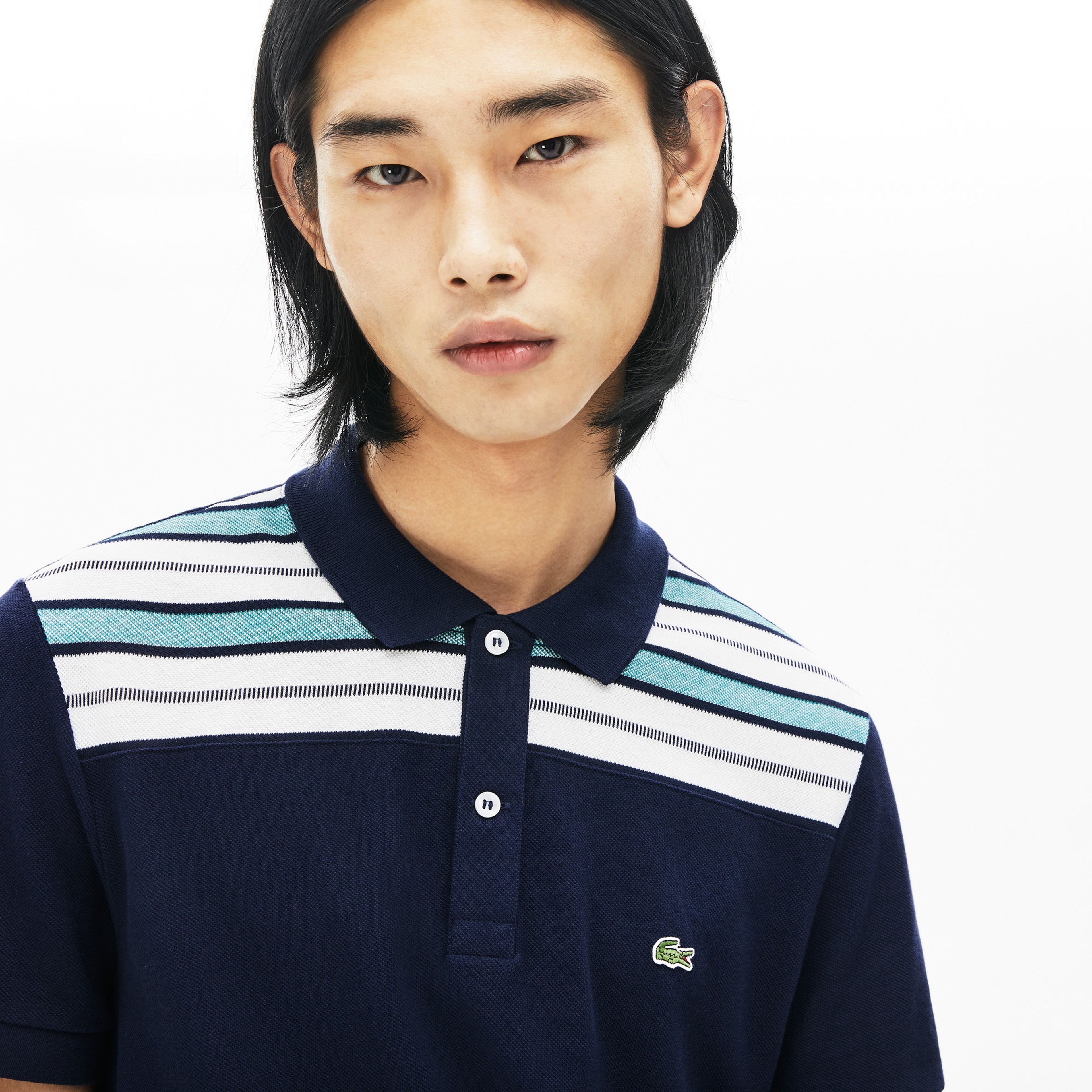 Lacoste Erkek Regular Fit Blok Desenli Renkli Polo