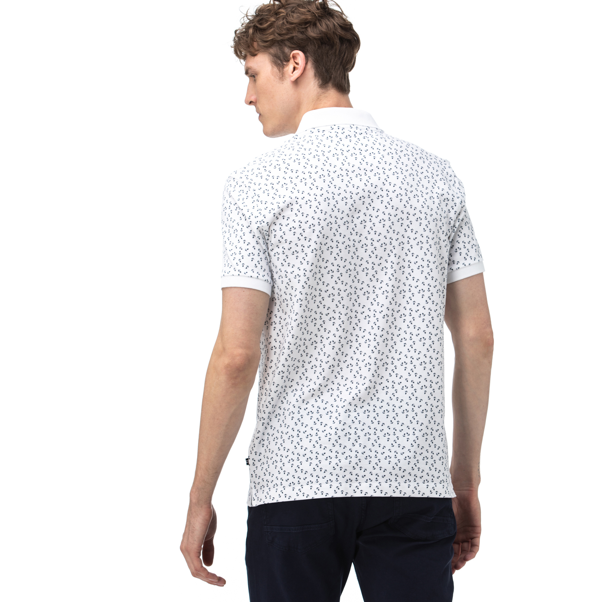 NAUTICA Erkek Slim Fit Beyaz Polo