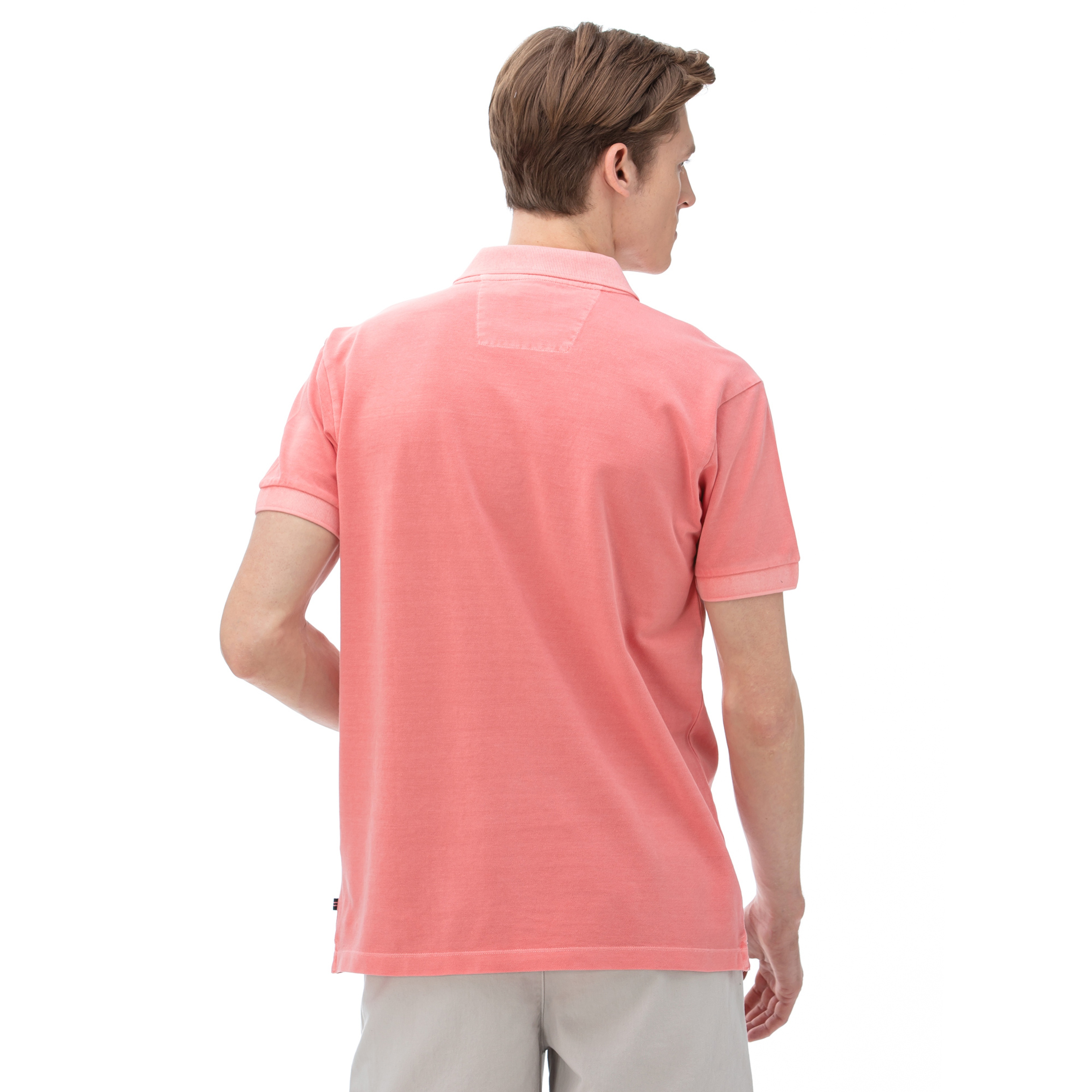 Nautica Erkek Classic Fit Pembe Polo