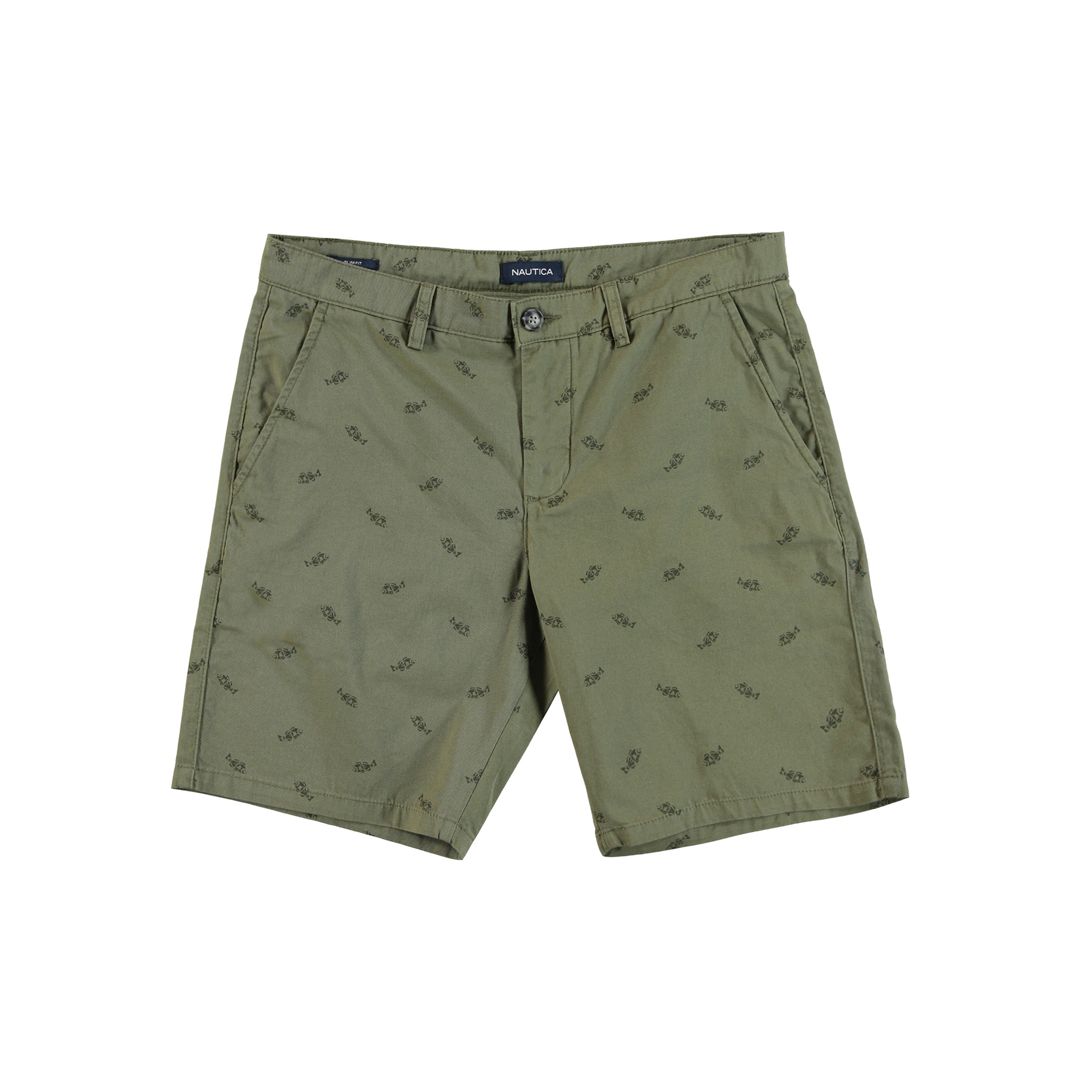 NAUTICA Erkek Slim Fit Haki Bermuda Şort