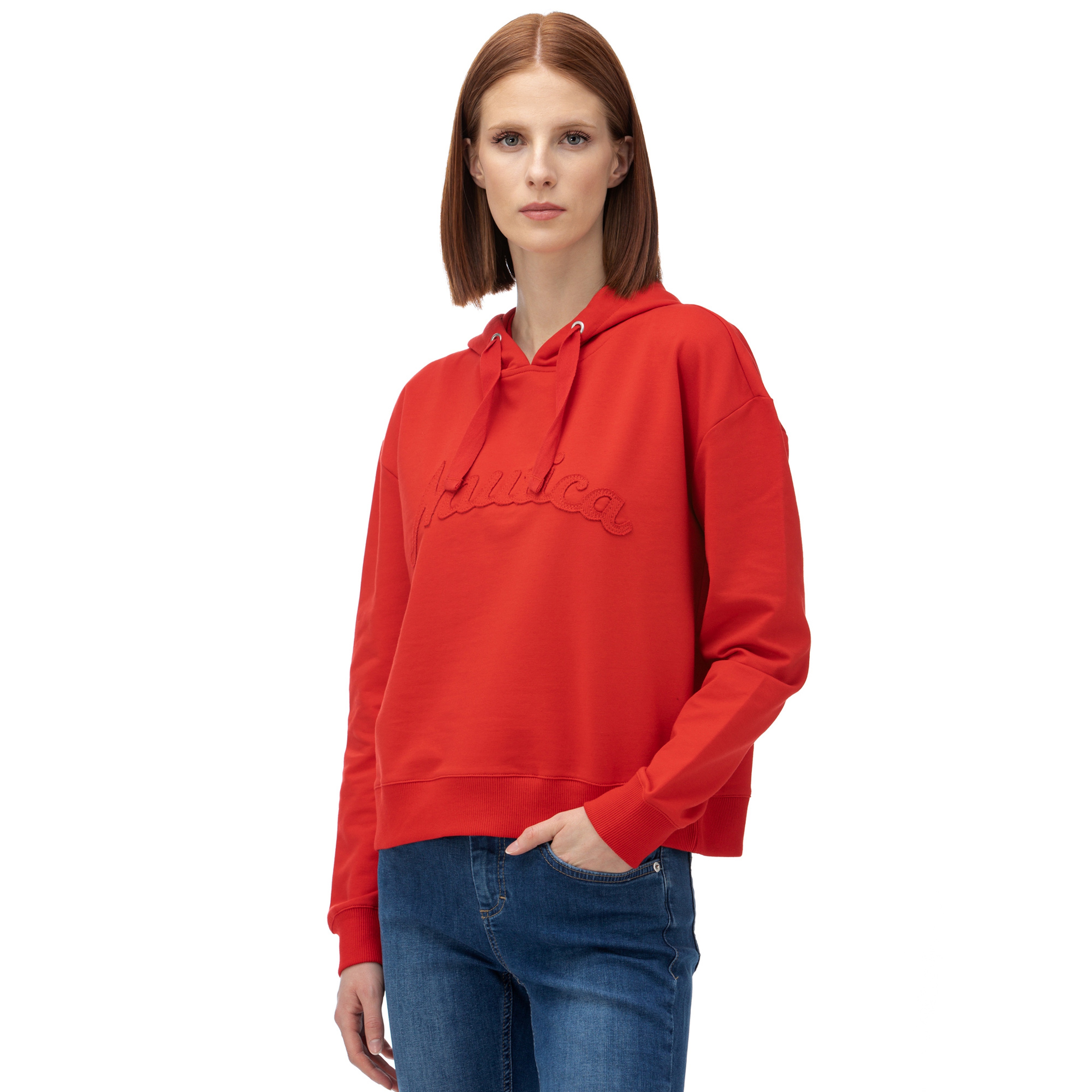 Nautica Kadın Kırmızı Sweatshirt