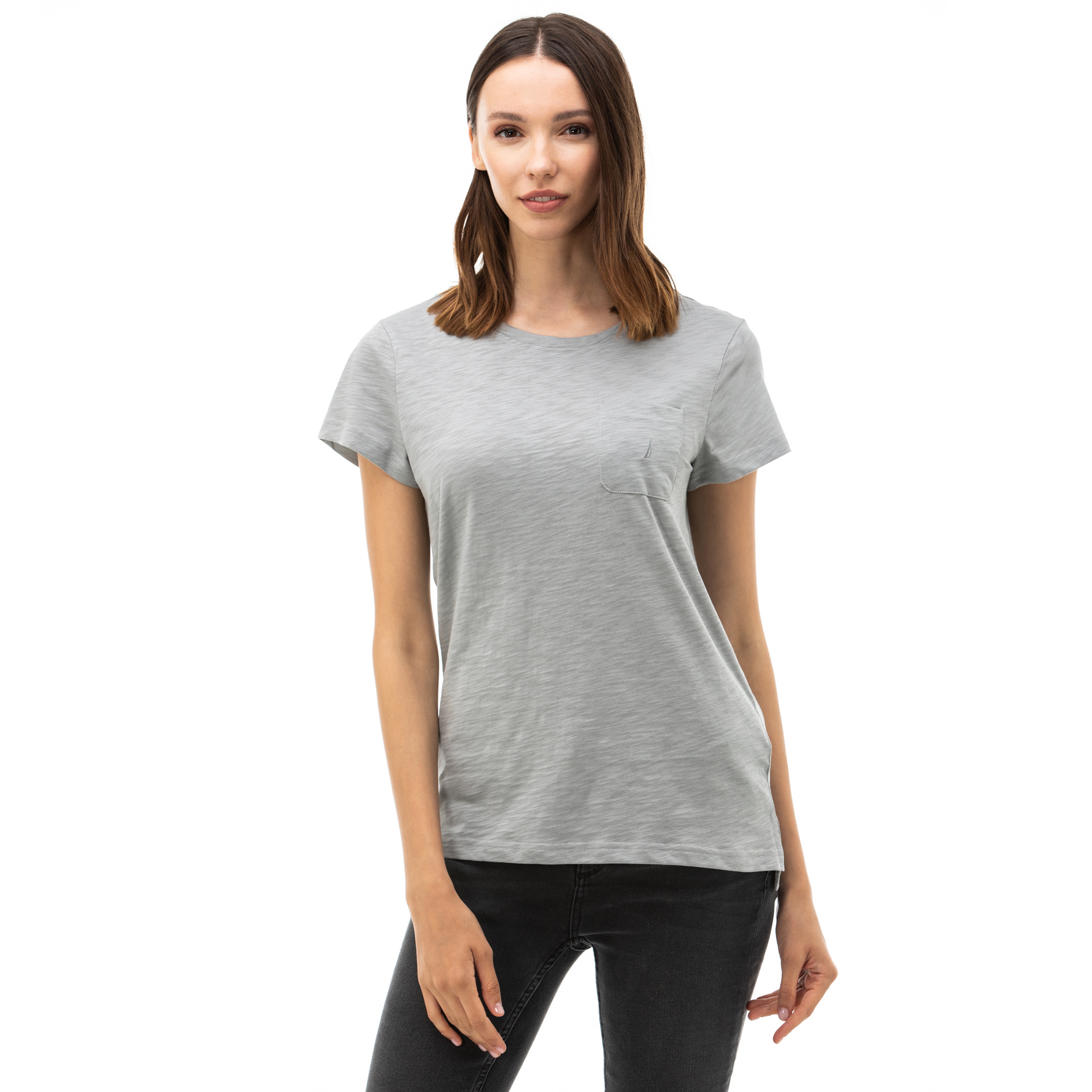 NAUTICA Kadın Gri T-Shirt