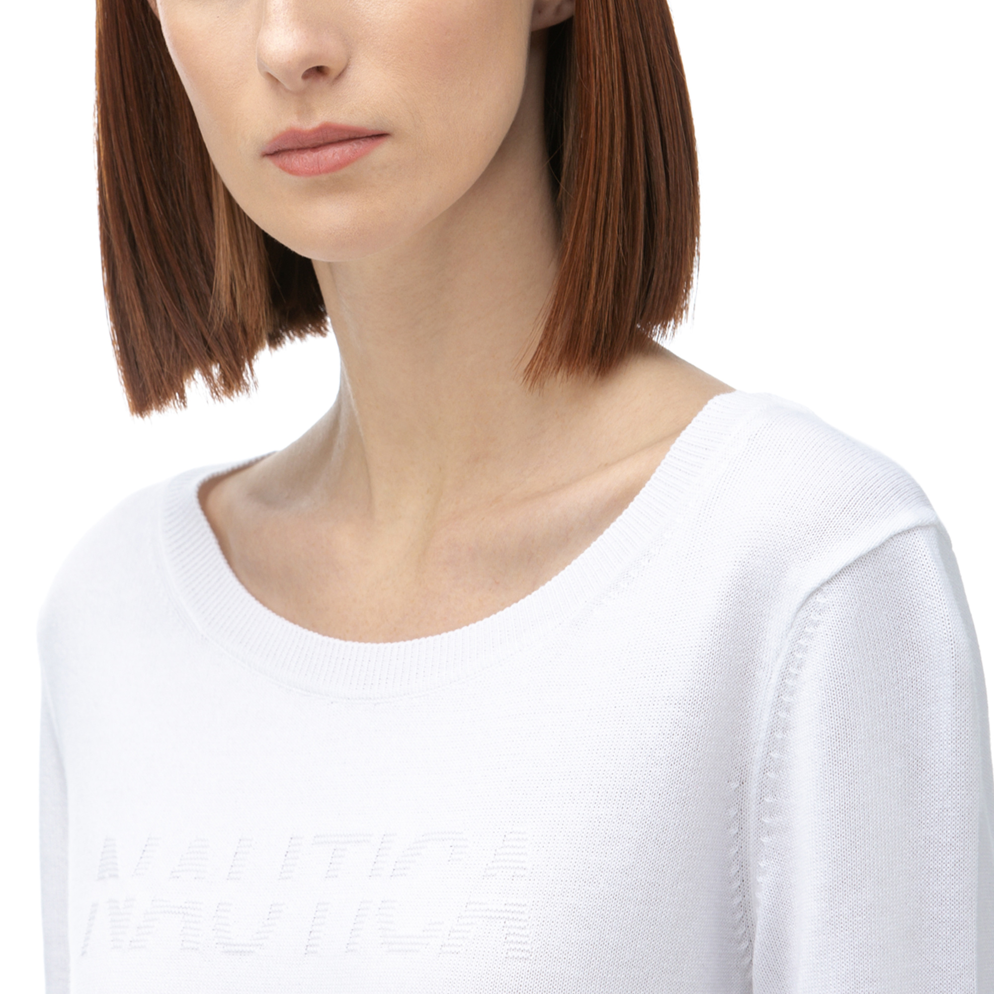 Nautica Kadın Beyaz Triko Kazak