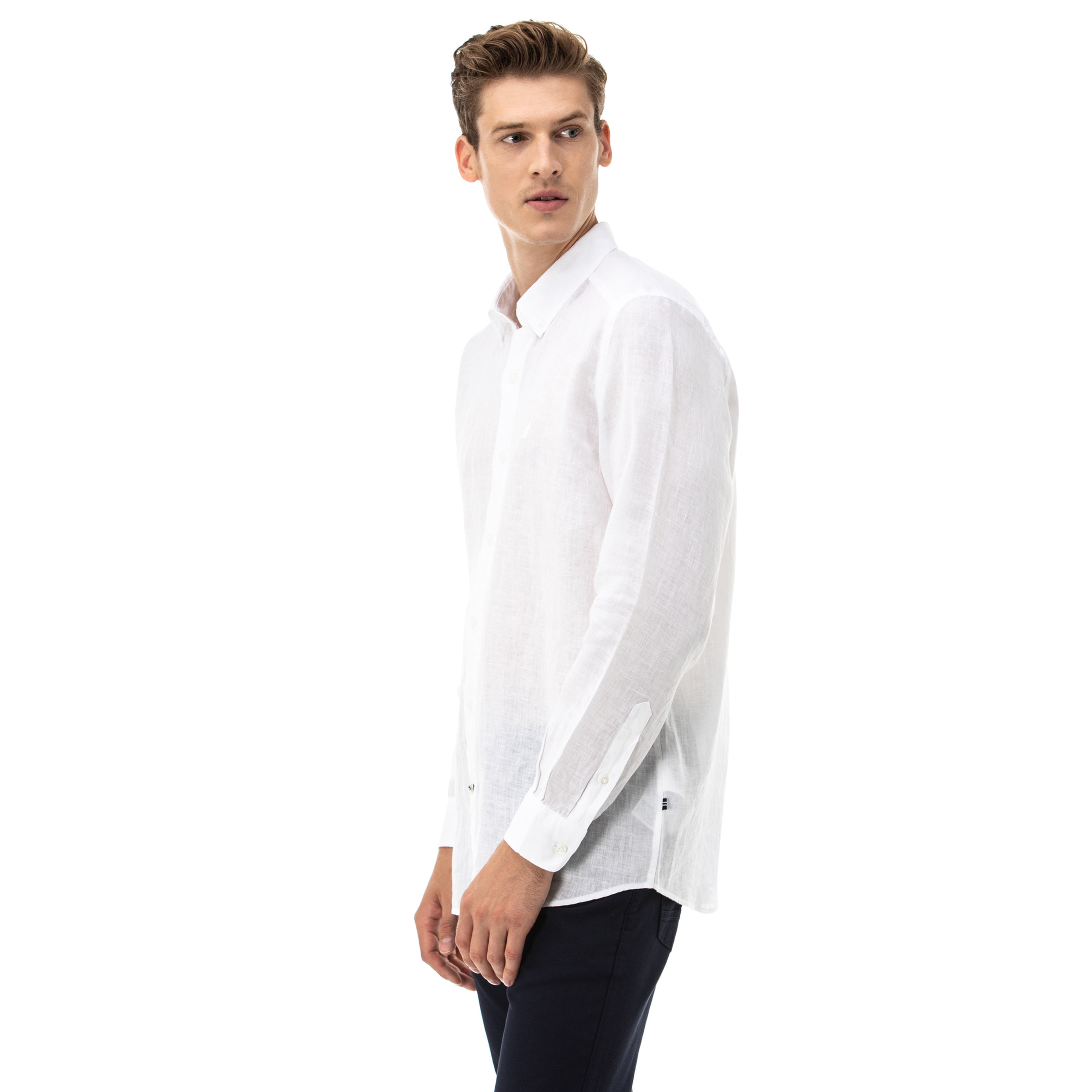 NAUTICA ERKEK BEYAZ CLASSIC FIT GÖMLEK