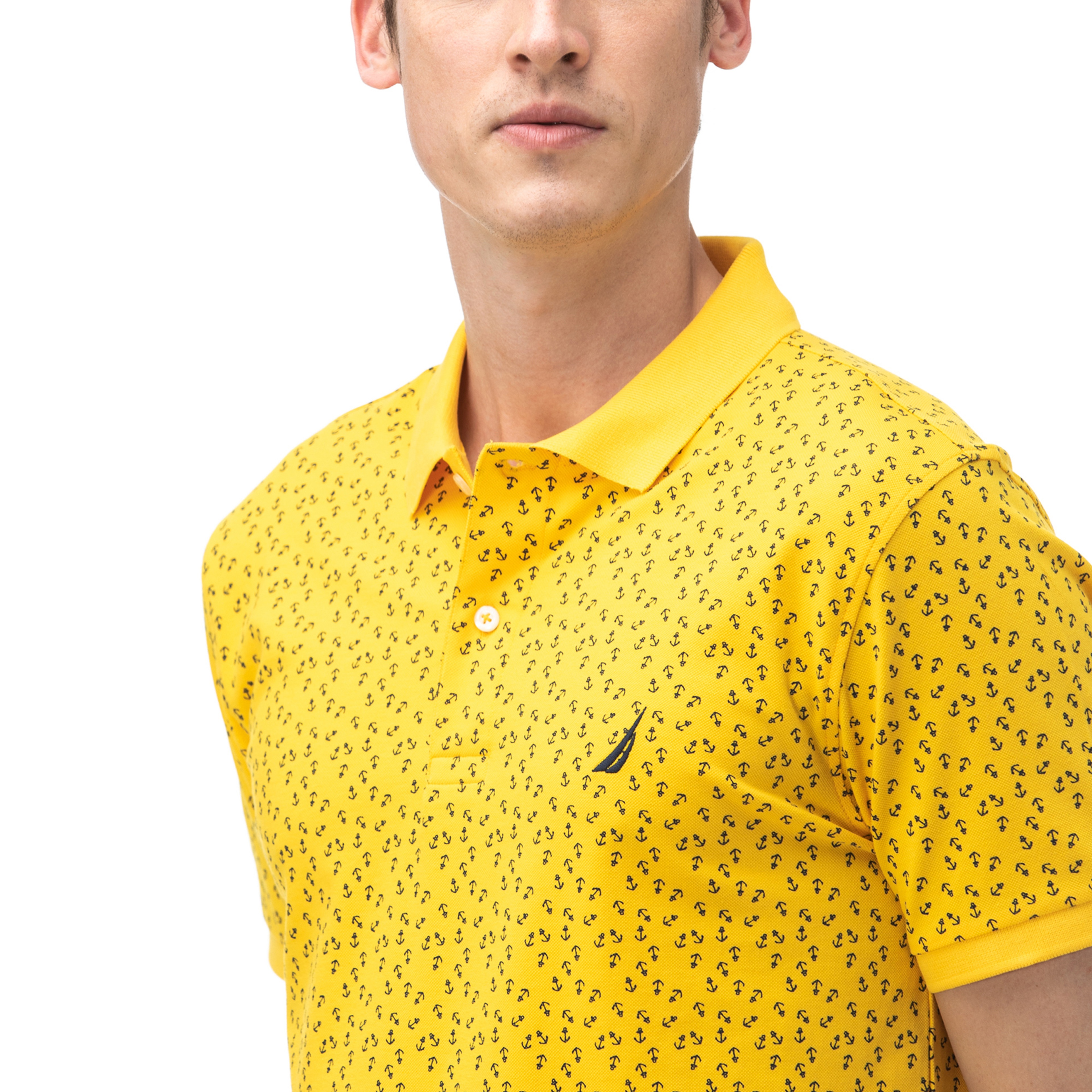 NAUTICA Erkek Slim Fit Sarı Polo