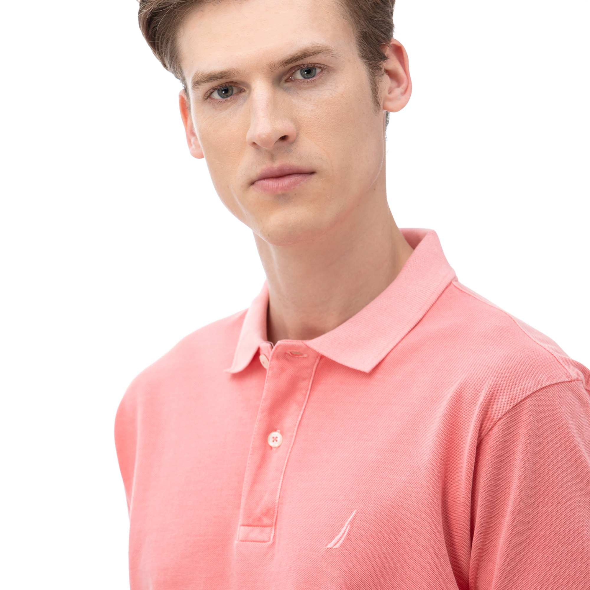 Nautica Erkek Classic Fit Pembe Polo