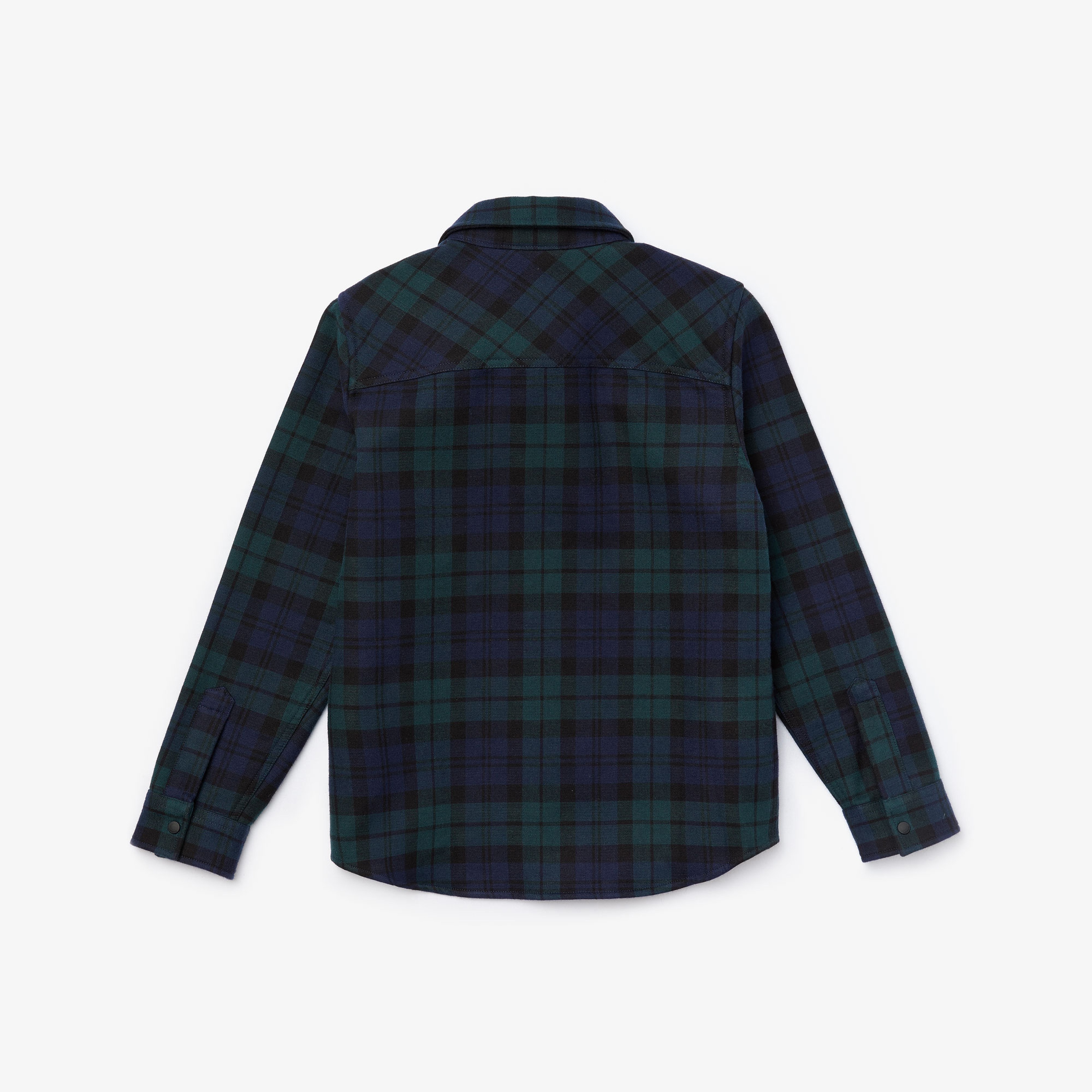 Lacoste Çocuk Ekose Desenli Lacivert Gömlek