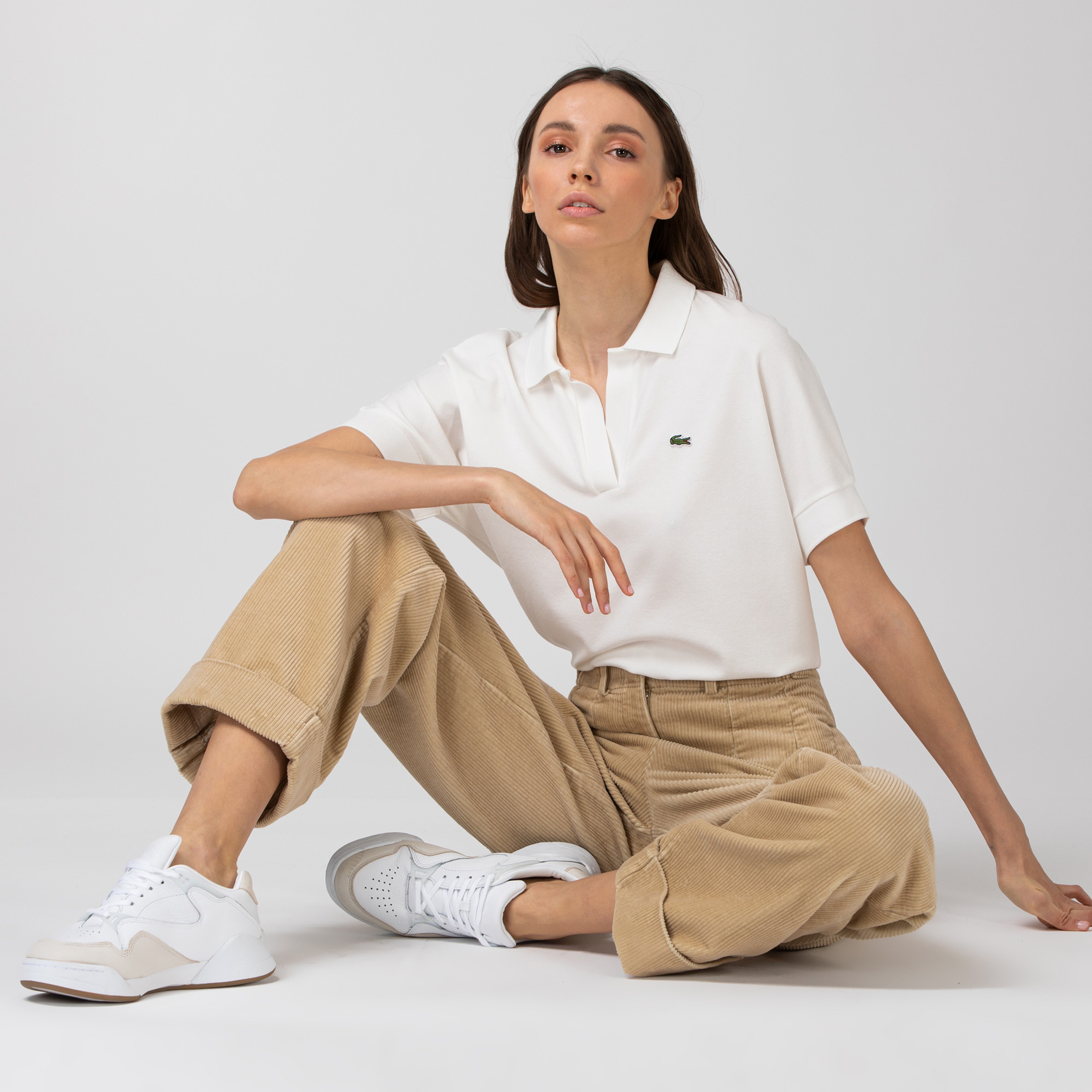 Lacoste L!VE Kadın Bej Pantolon