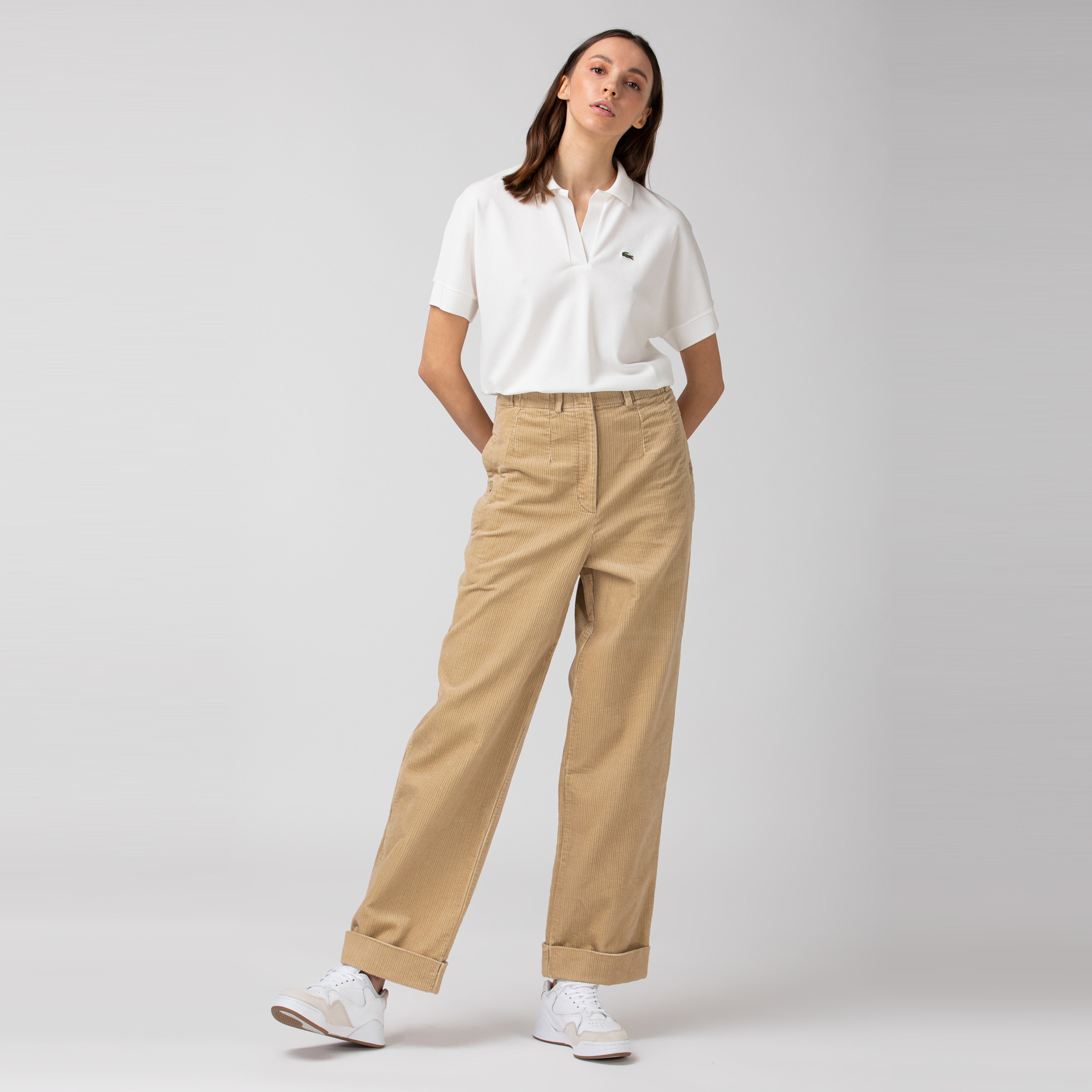 Lacoste L!VE Kadın Bej Pantolon