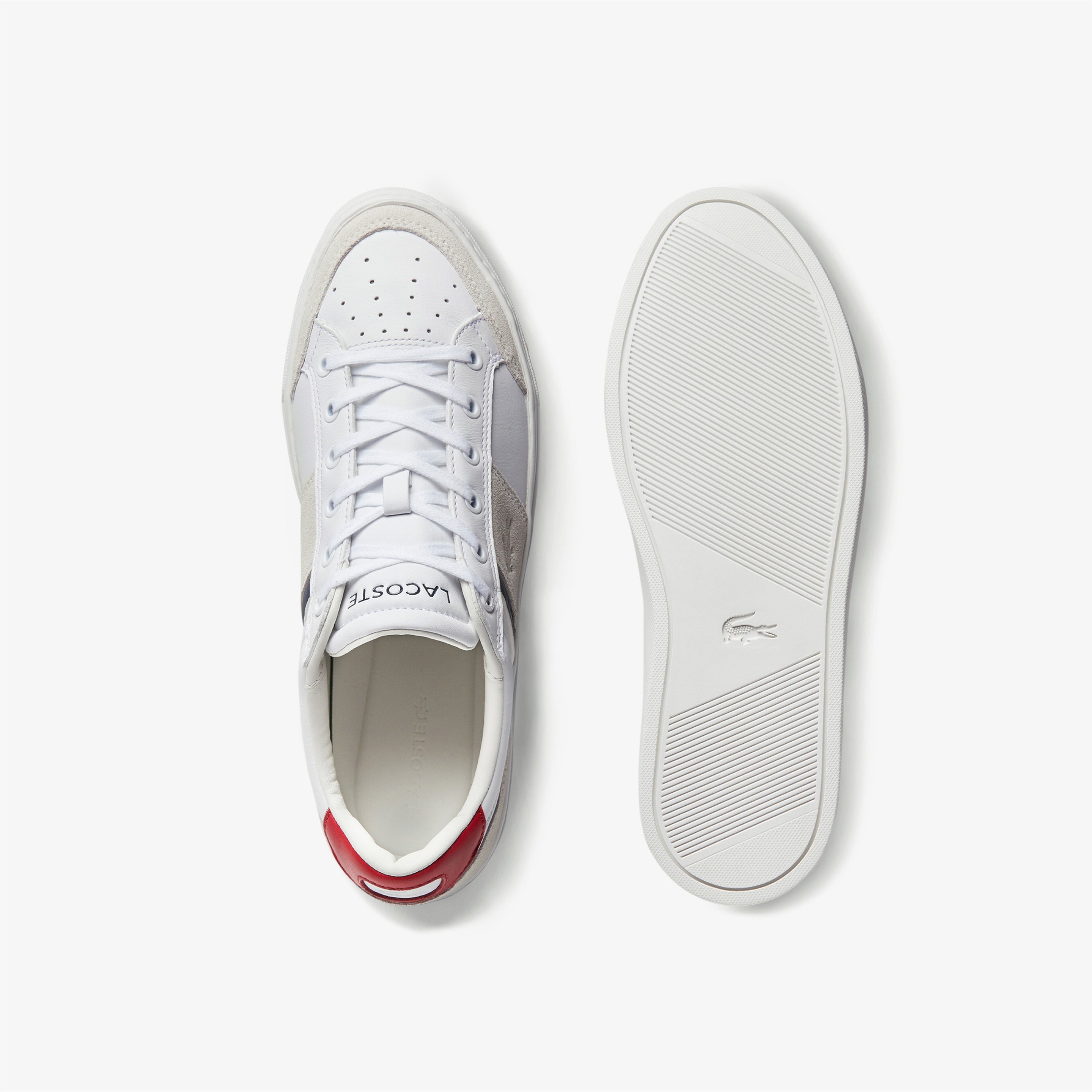 Lacoste Courtline 0120 1 Cma Erkek Deri Beyaz - Bej Sneaker
