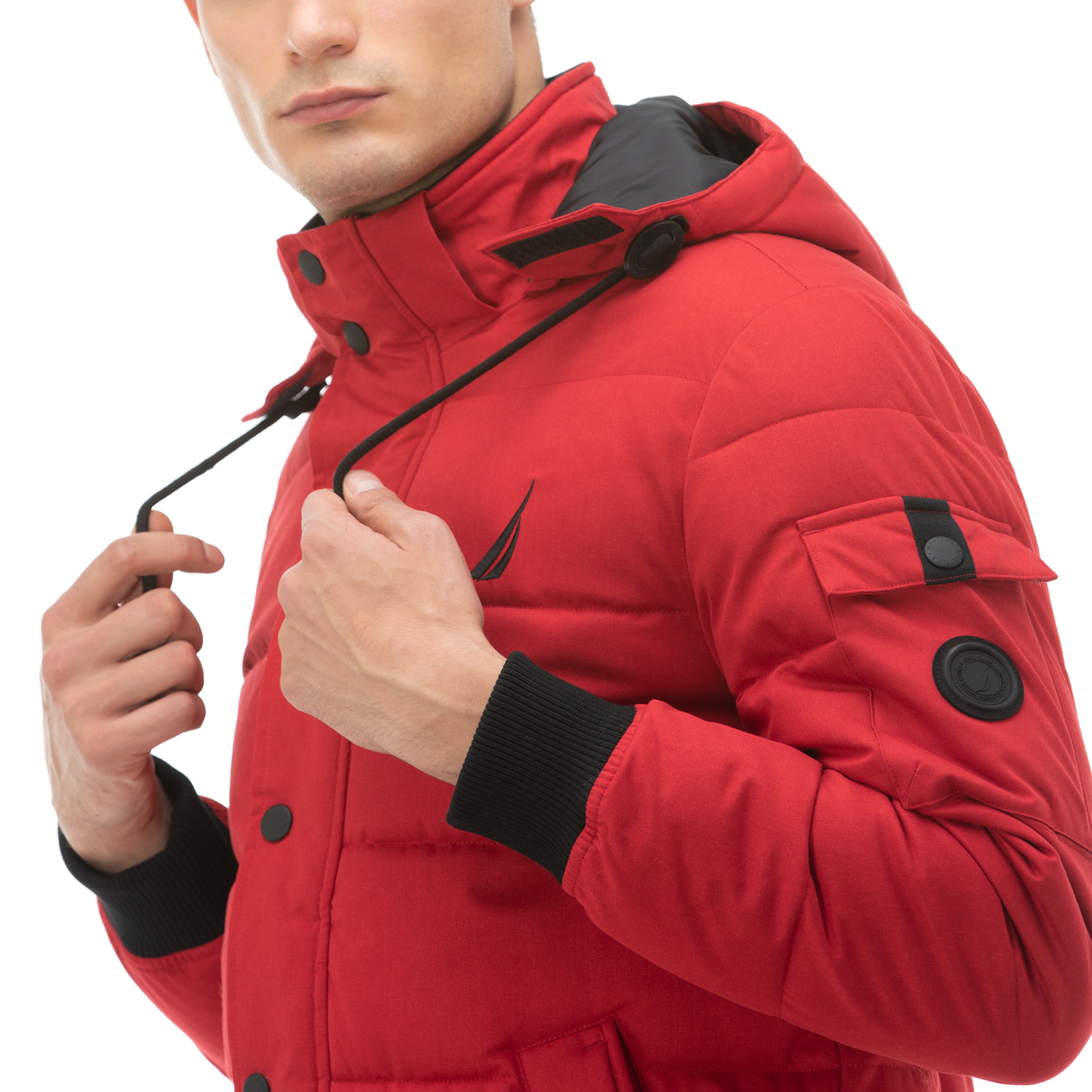 NAUTICA ERKEK KIRMIZI SU GEÇİRMEZ MONT