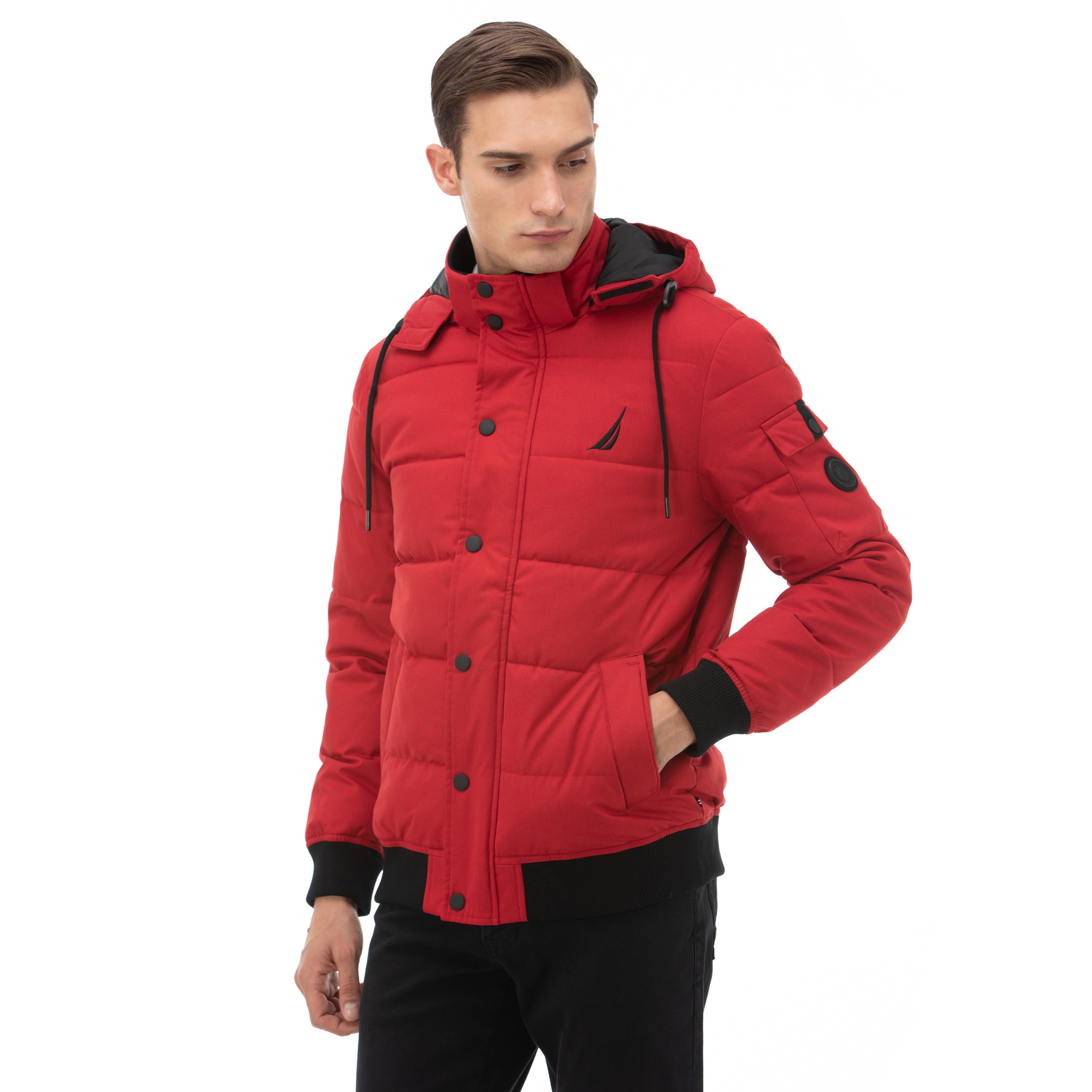 NAUTICA ERKEK KIRMIZI SU GEÇİRMEZ MONT