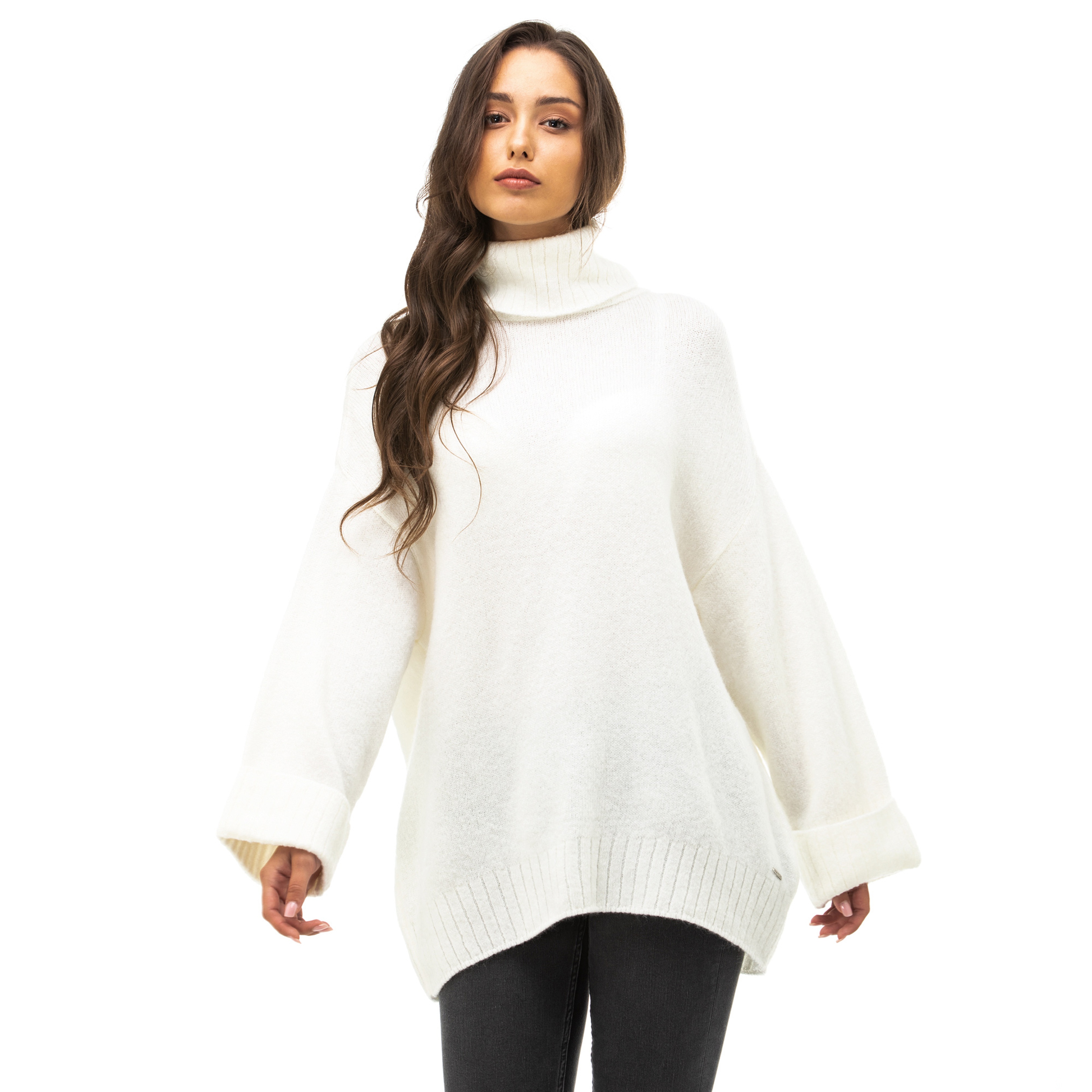 NAUTICA KADIN KREM TRİKO KAZAK