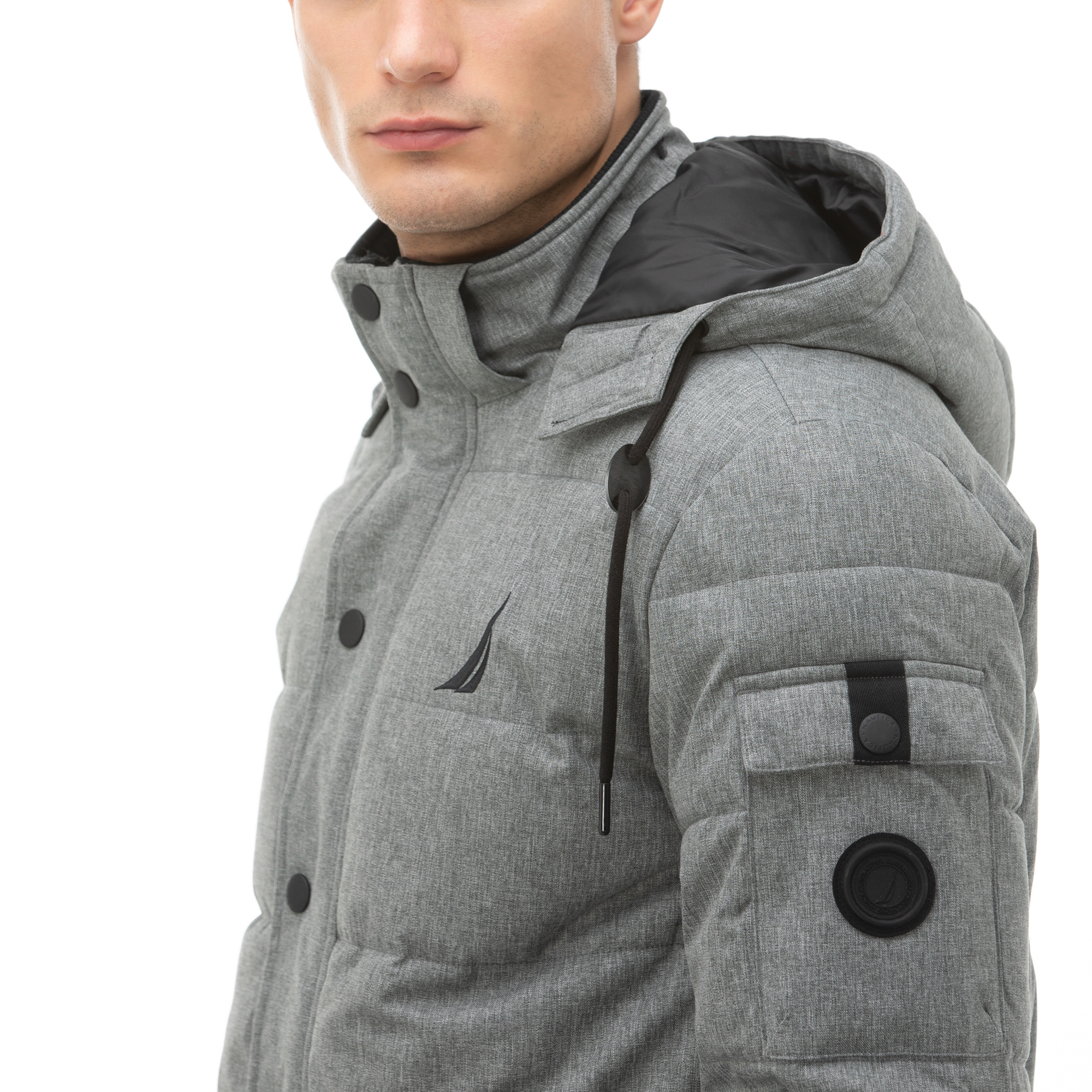 NAUTICA ERKEK GRİ SU GEÇİRMEZ MONT