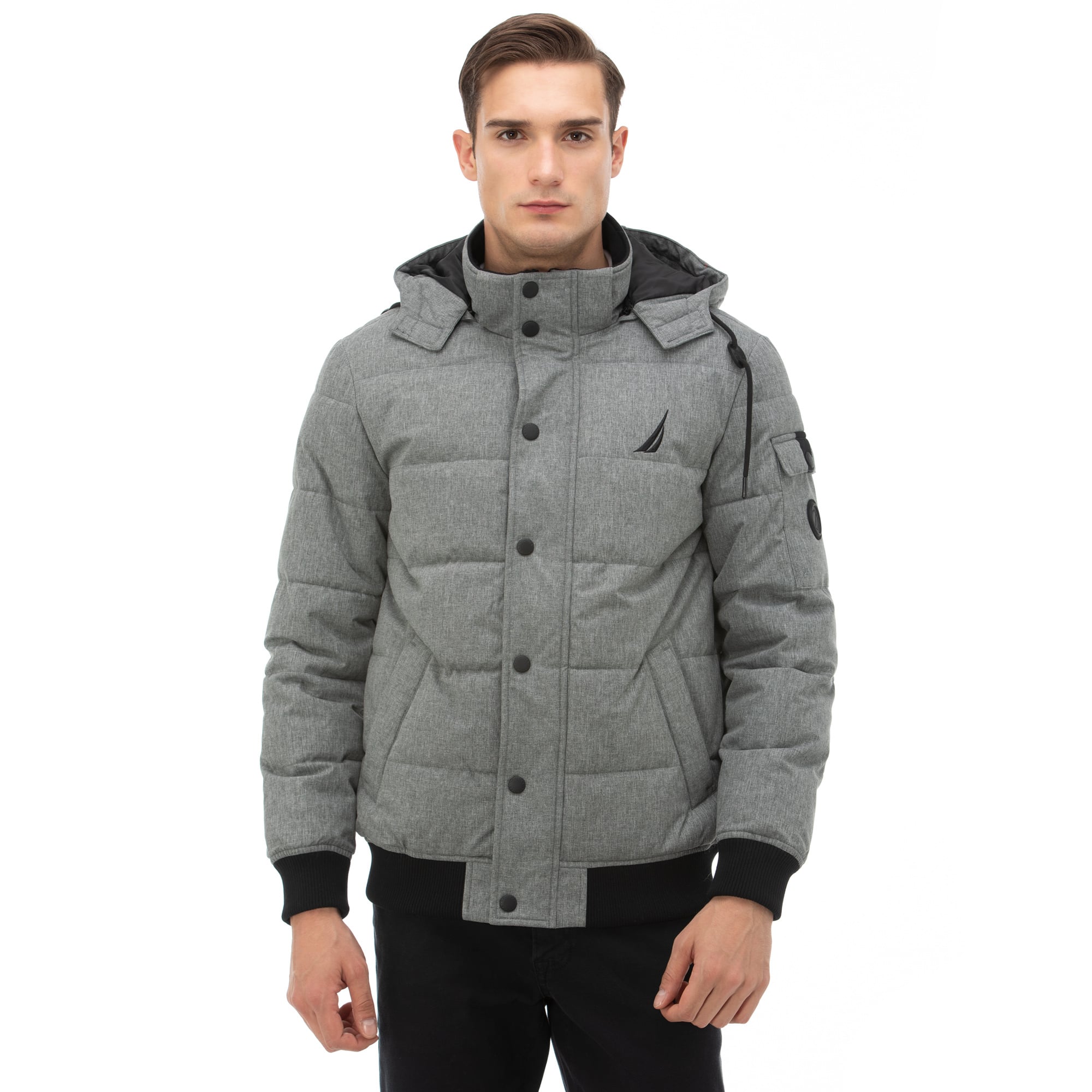 NAUTICA ERKEK GRİ SU GEÇİRMEZ MONT