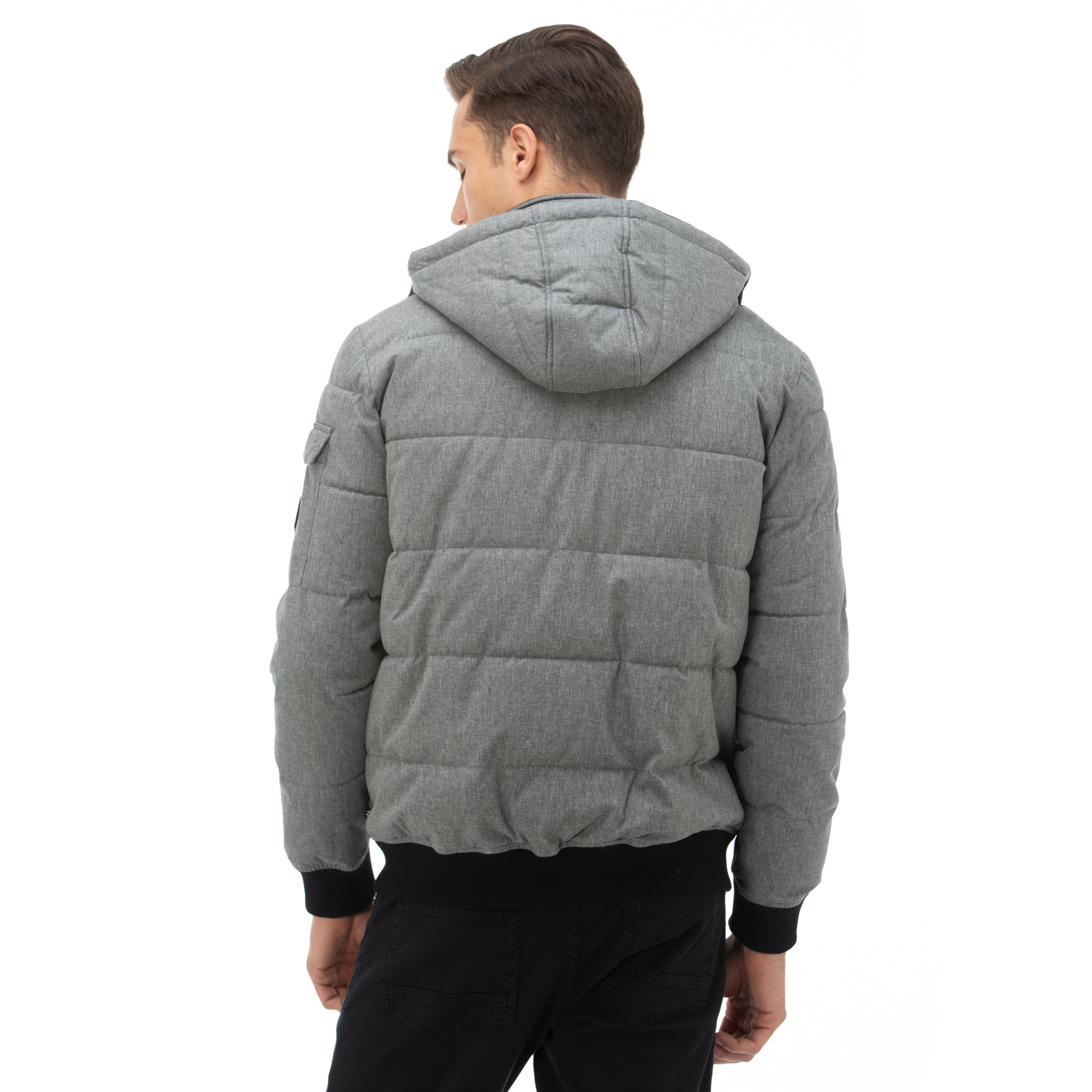 NAUTICA ERKEK GRİ SU GEÇİRMEZ MONT