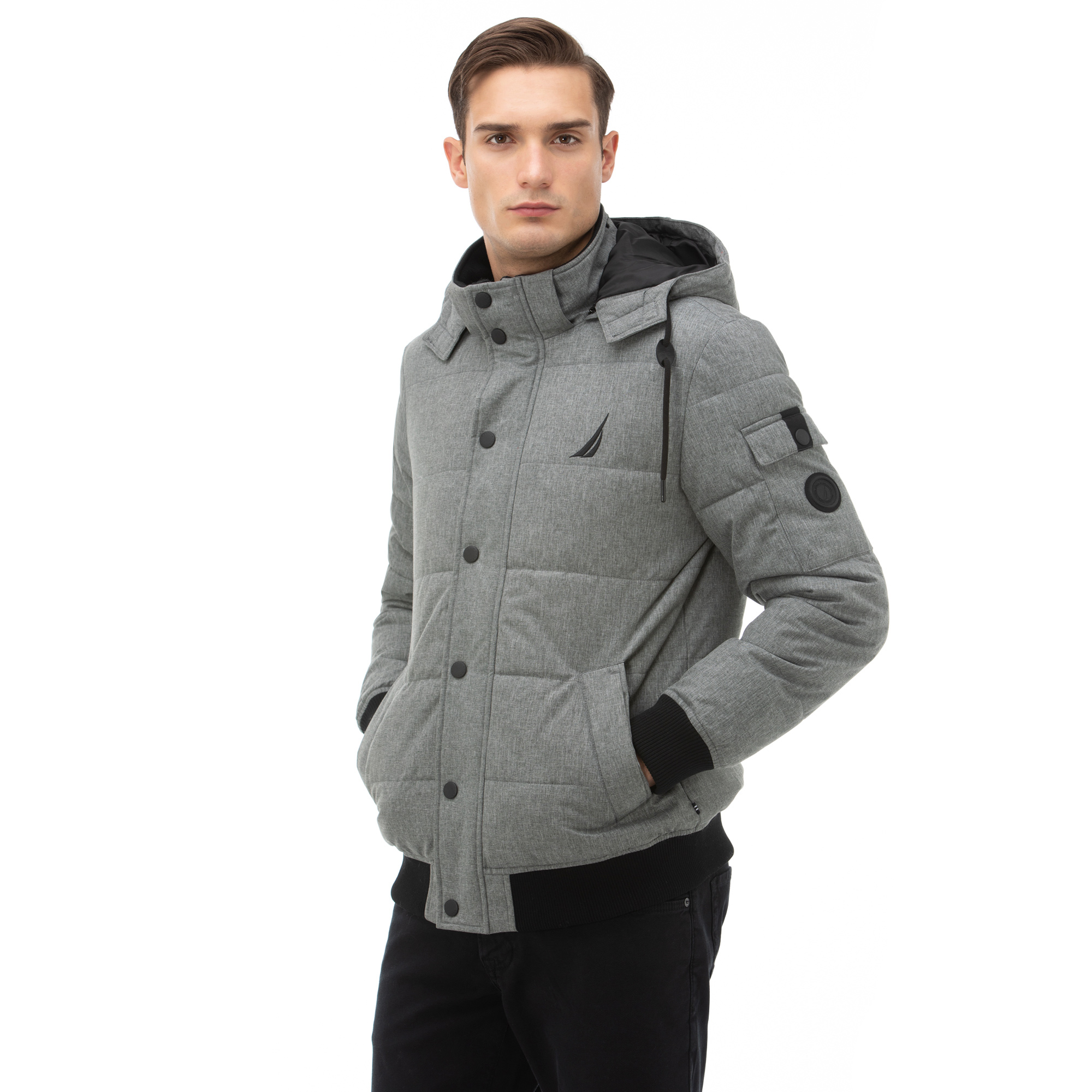 NAUTICA ERKEK GRİ SU GEÇİRMEZ MONT