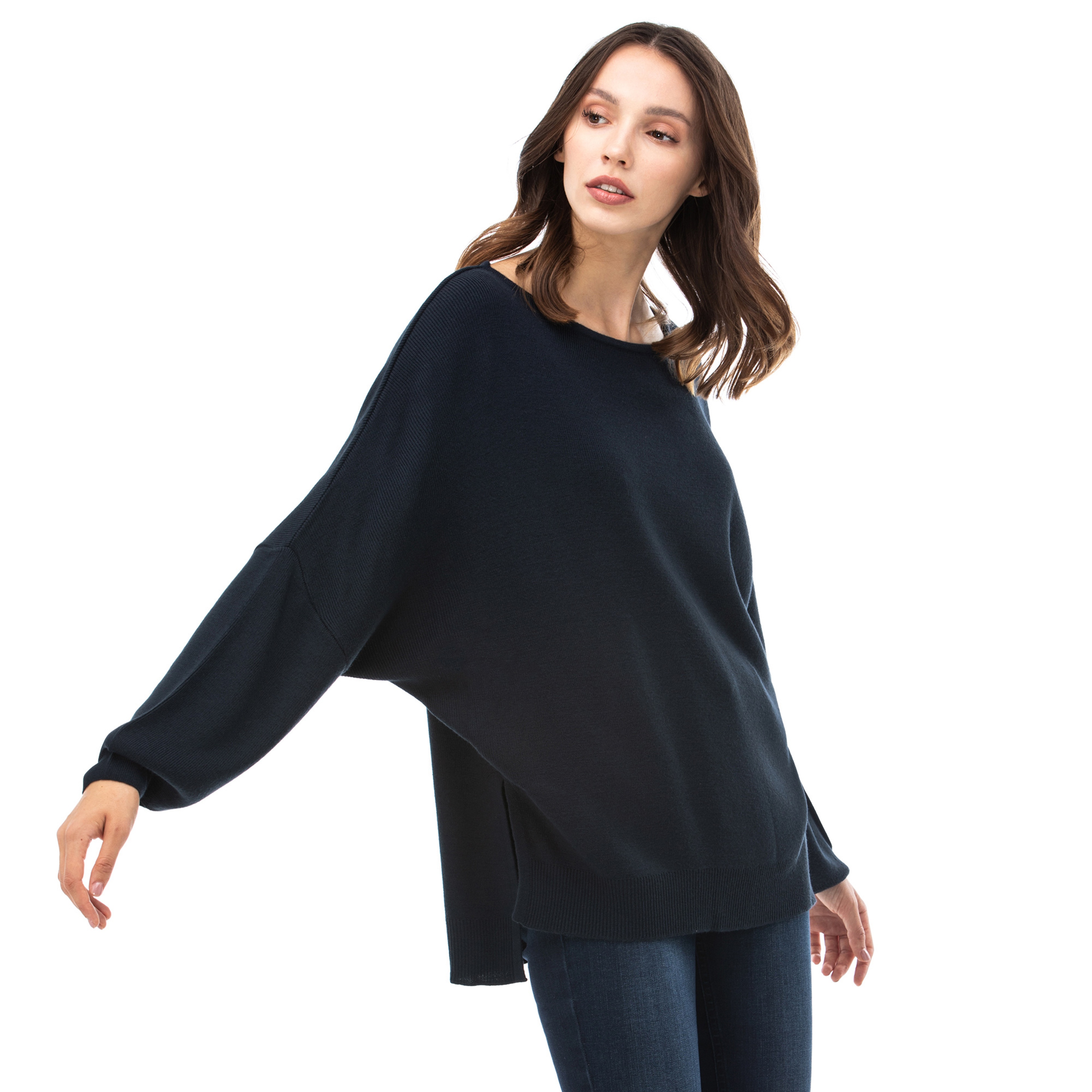 NAUTICA Kadın Lacivert Triko Kazak