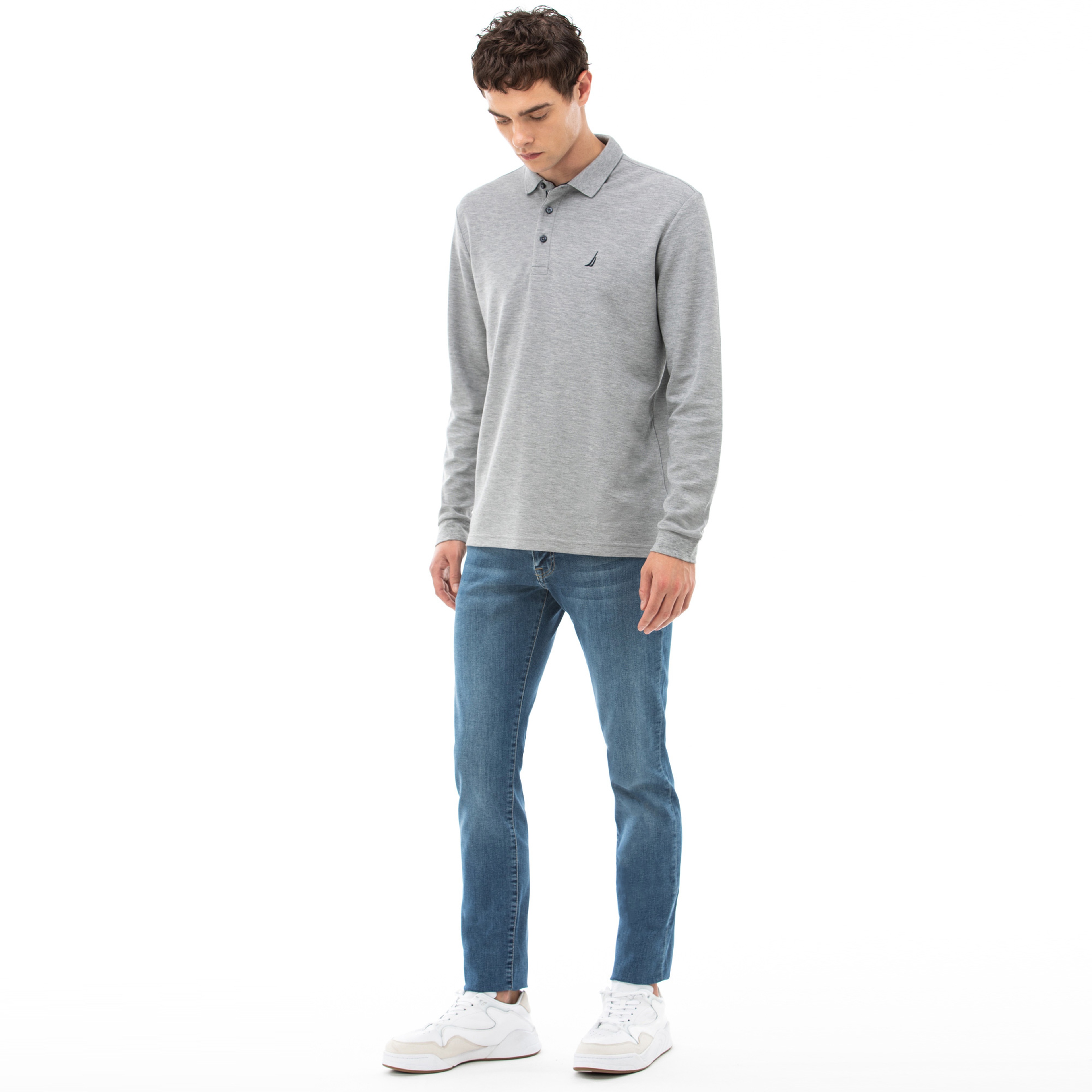 NAUTICA ERKEK MAVİ SLIM FIT DENIM PANTOLON