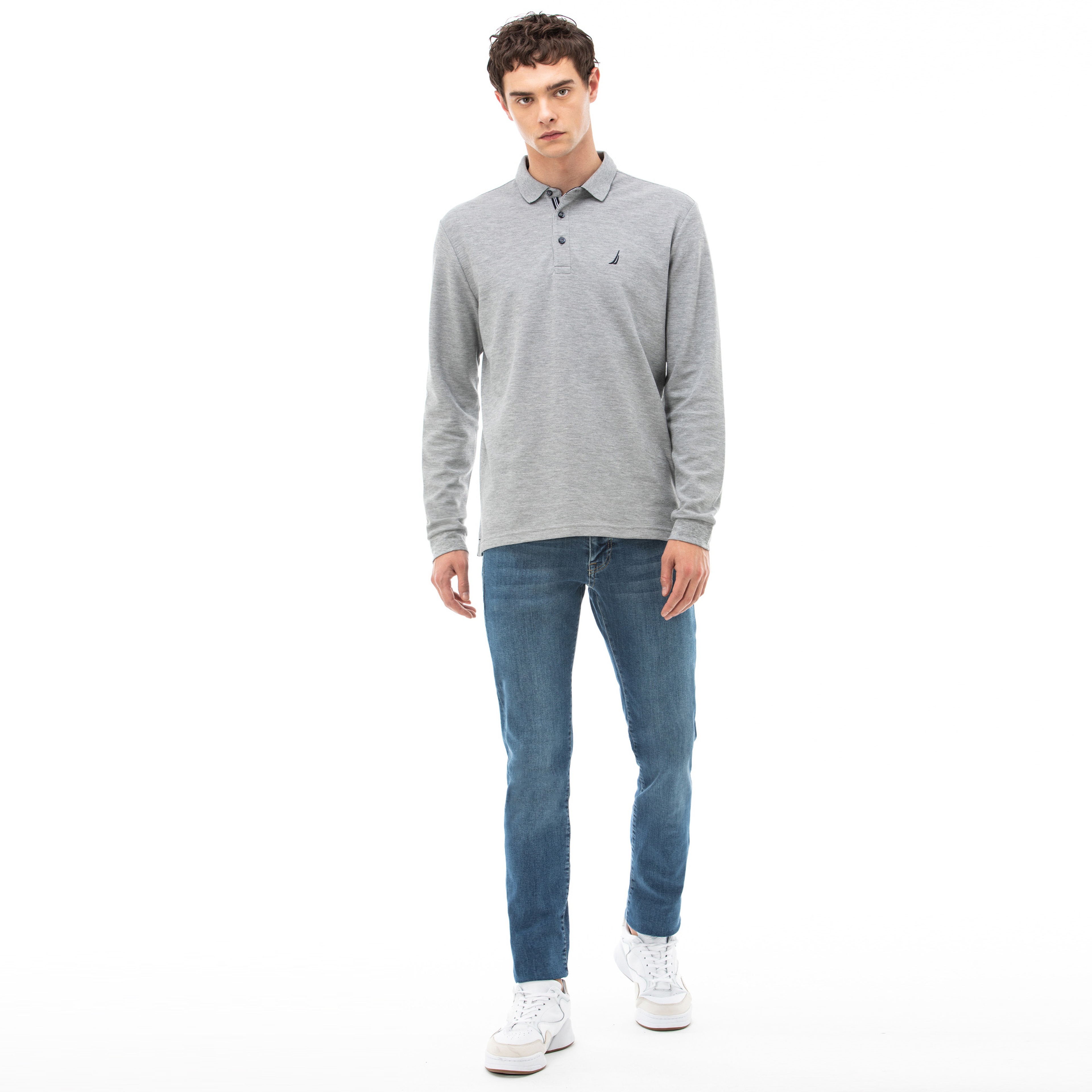 NAUTICA ERKEK MAVİ SLIM FIT DENIM PANTOLON