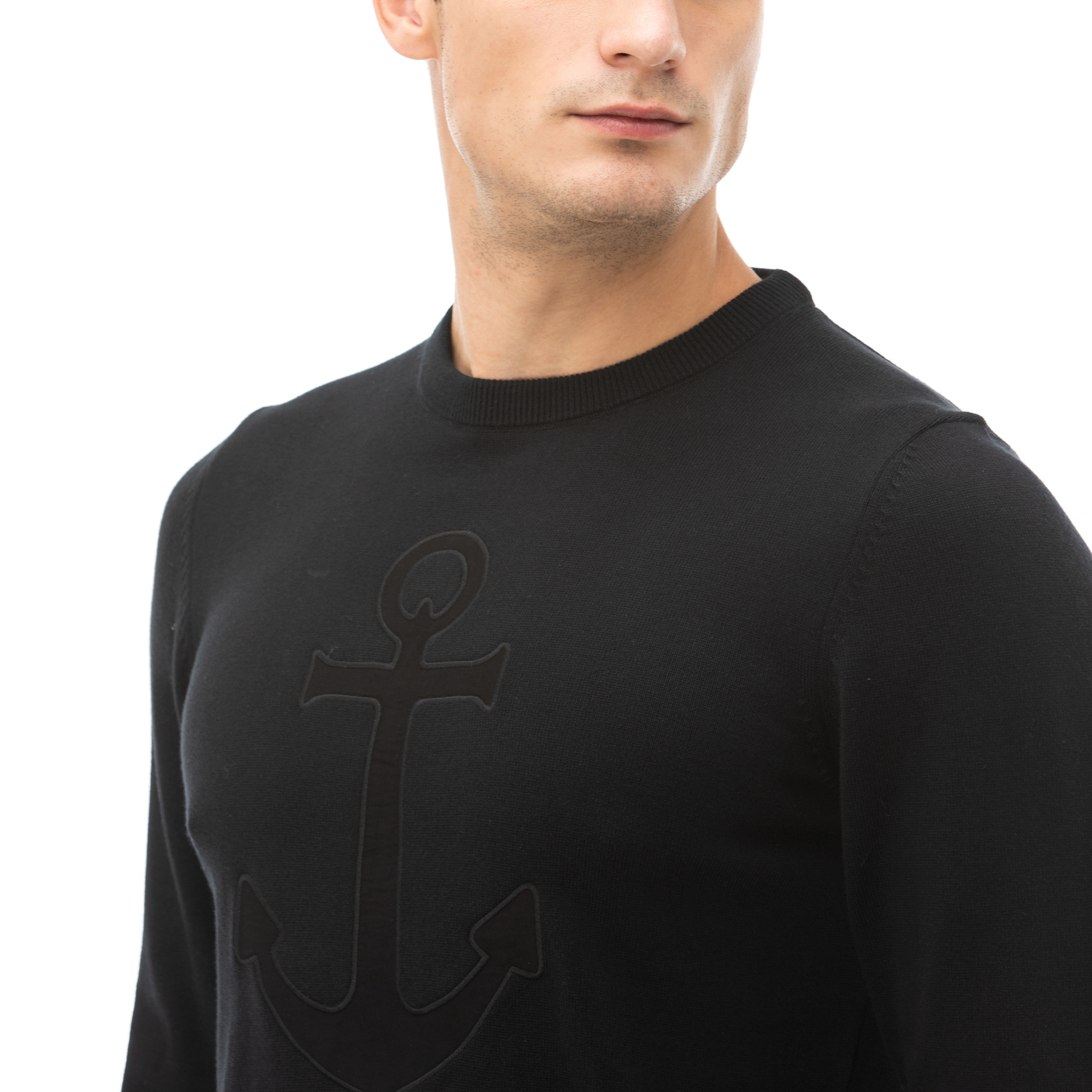 NAUTICA ERKEK SİYAH TRİKO KAZAK