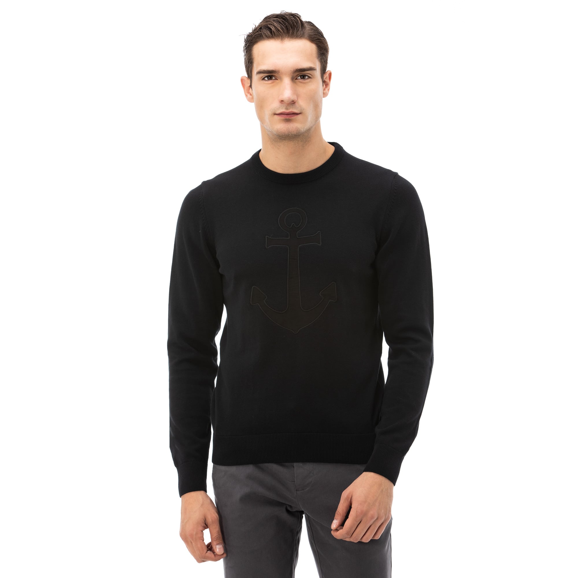 NAUTICA ERKEK SİYAH TRİKO KAZAK