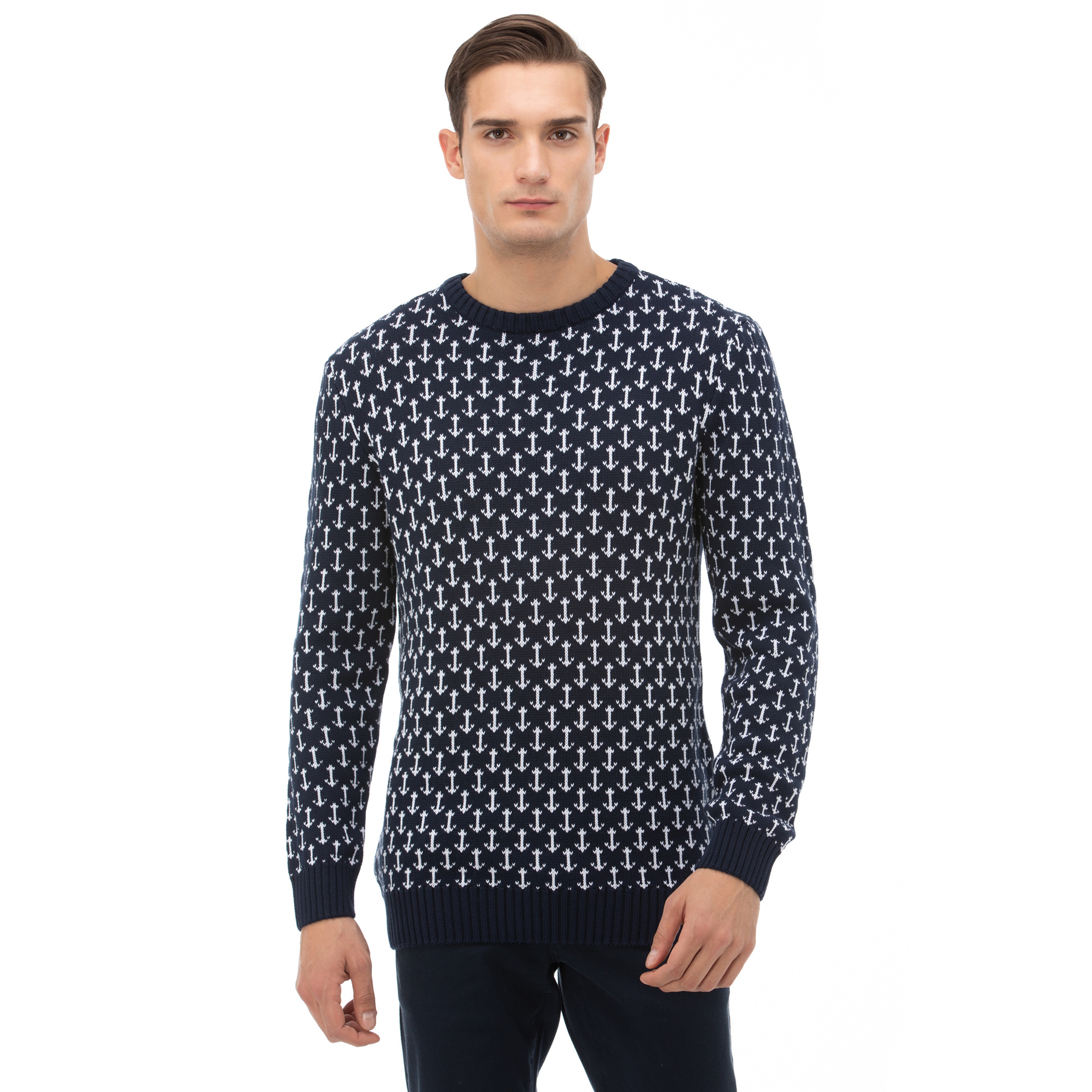 NAUTICA ERKEK LACİVERT TRİKO KAZAK