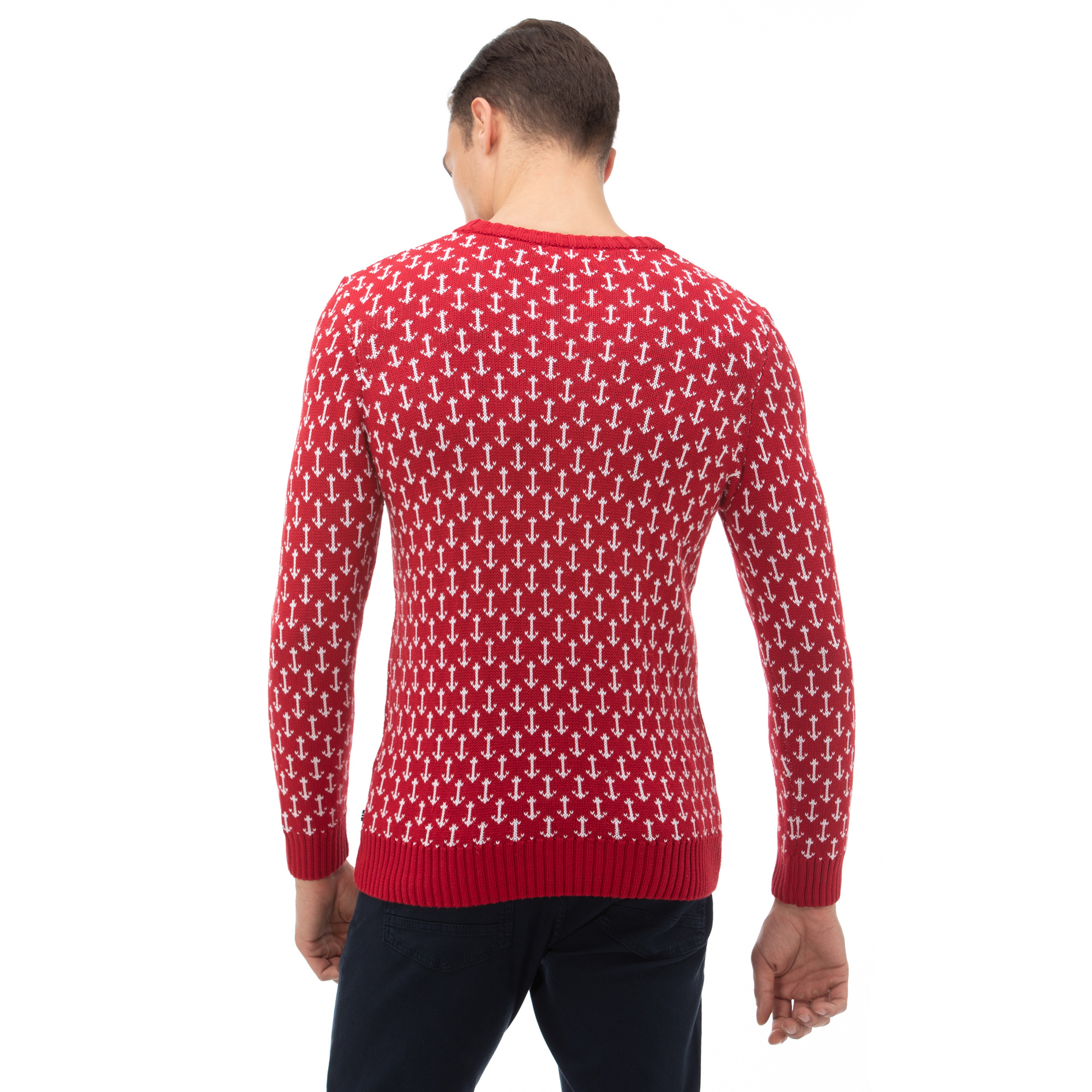 NAUTICA ERKEK KIRMIZI TRİKO KAZAK