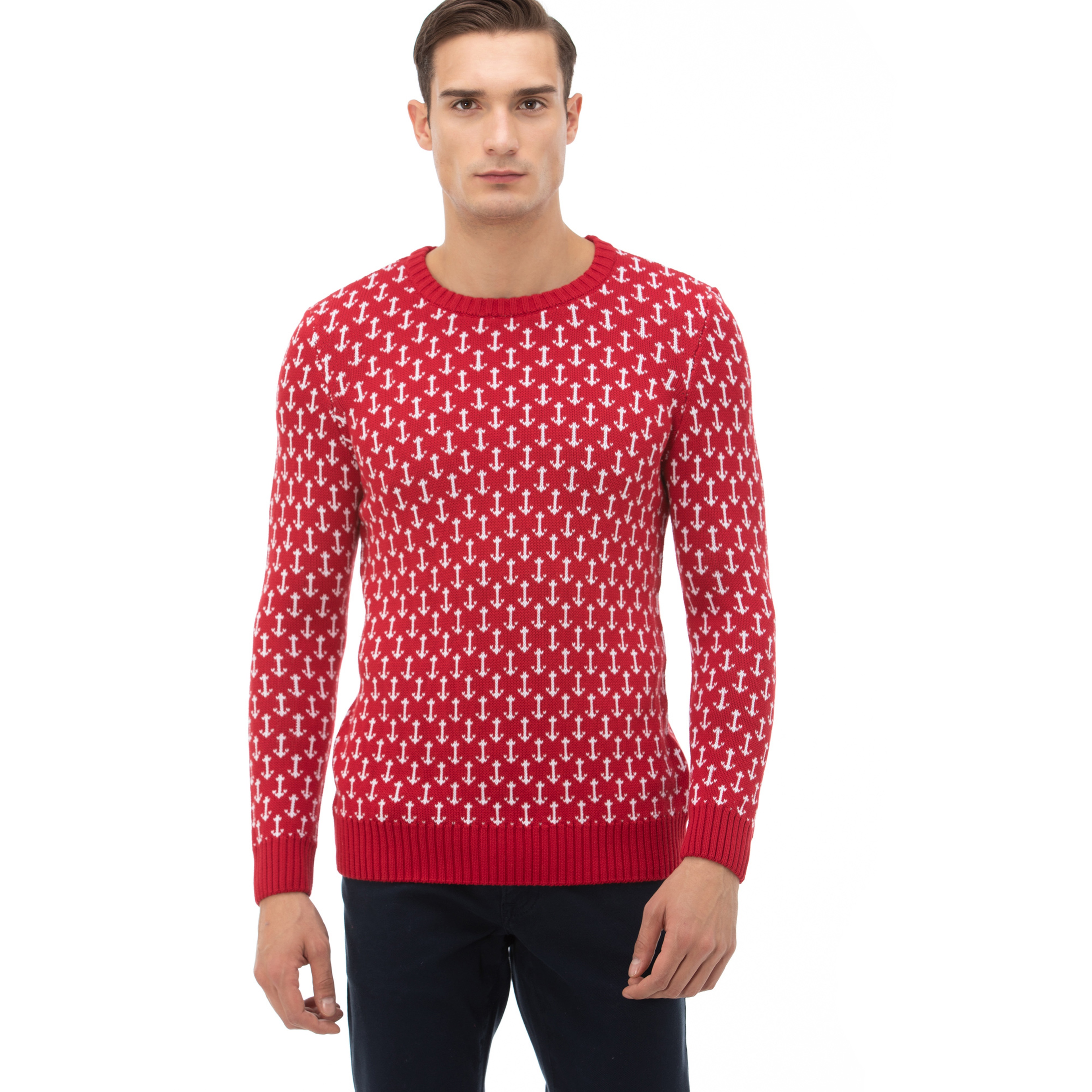 NAUTICA ERKEK KIRMIZI TRİKO KAZAK