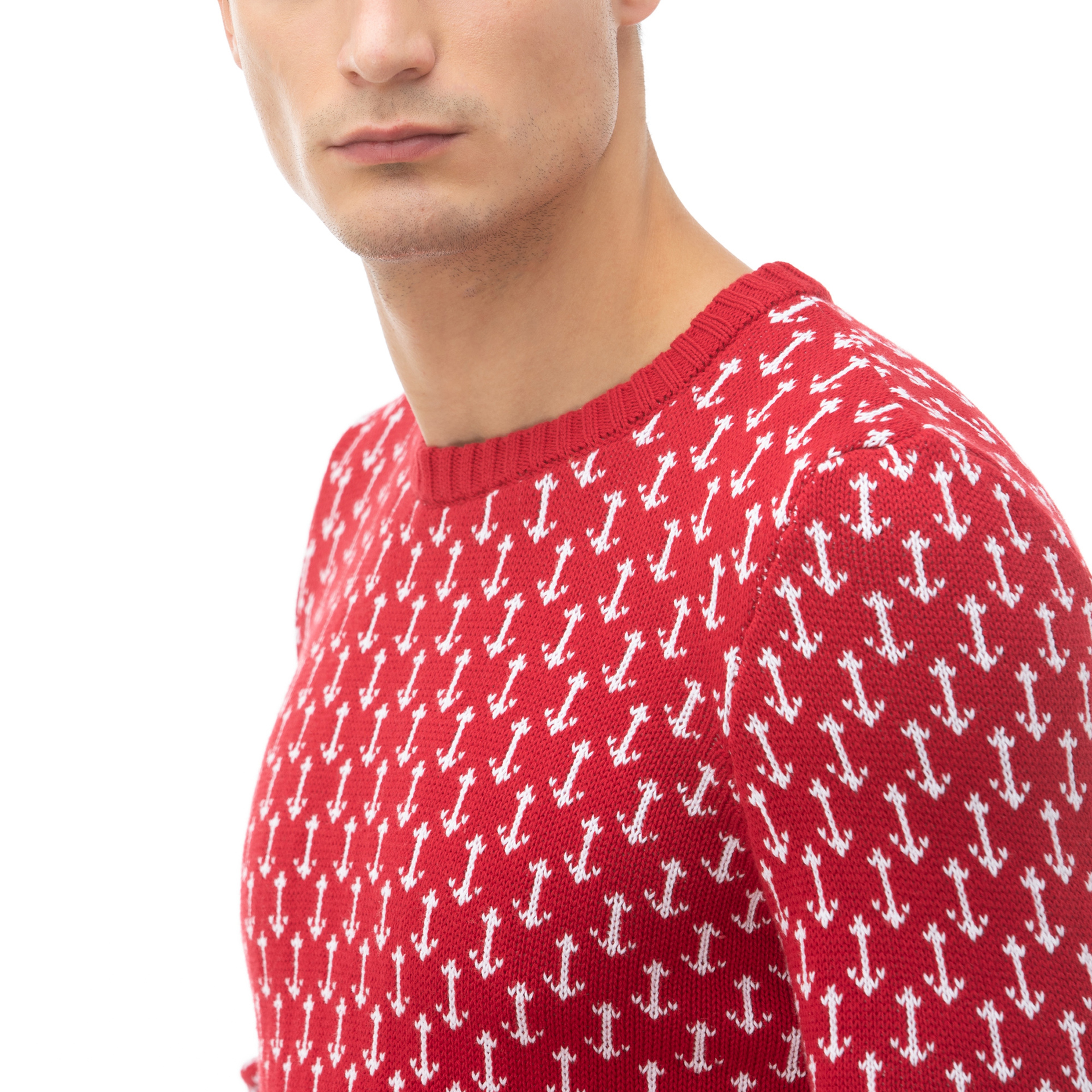 NAUTICA ERKEK KIRMIZI TRİKO KAZAK