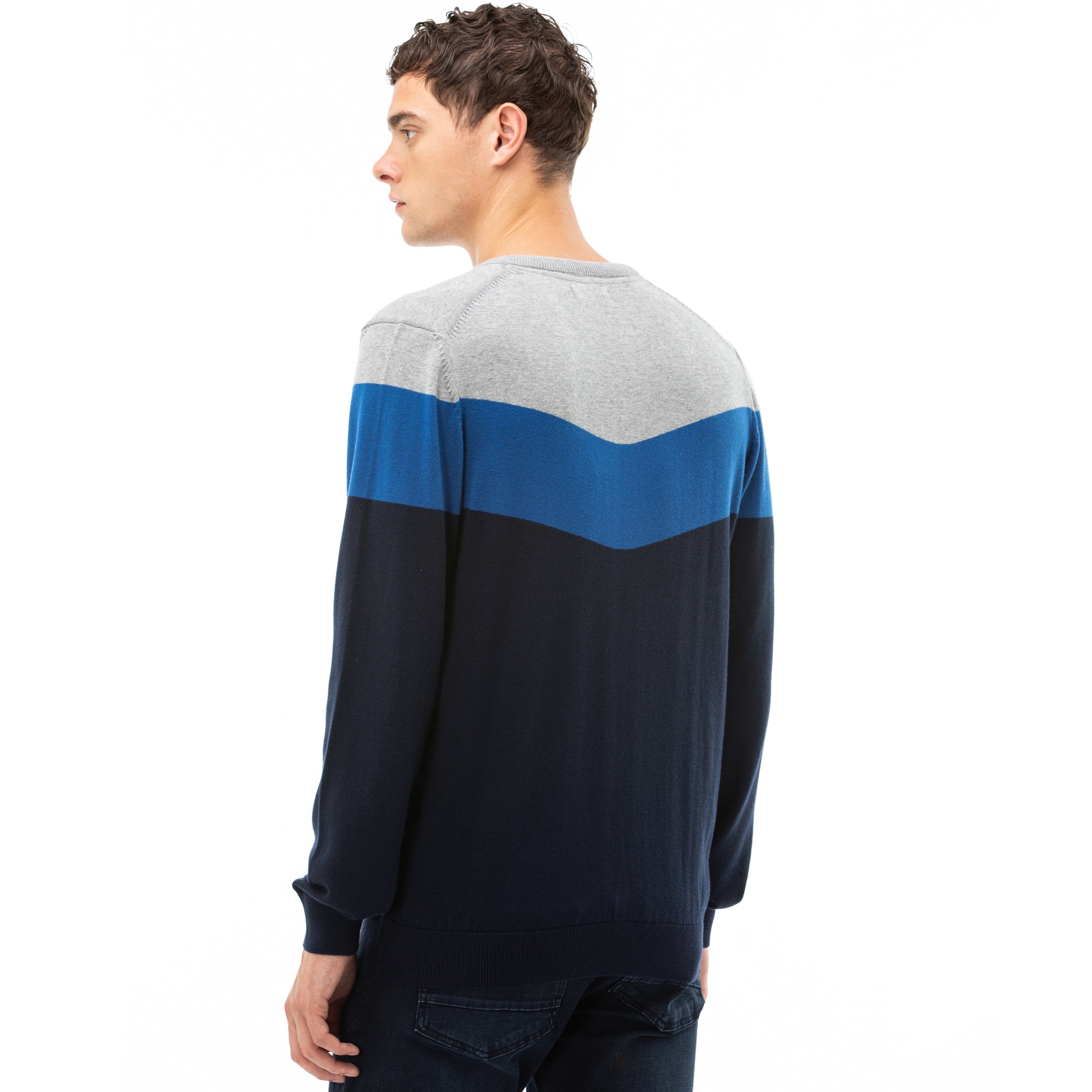 NAUTICA ERKEK GRİ TRİKO KAZAK