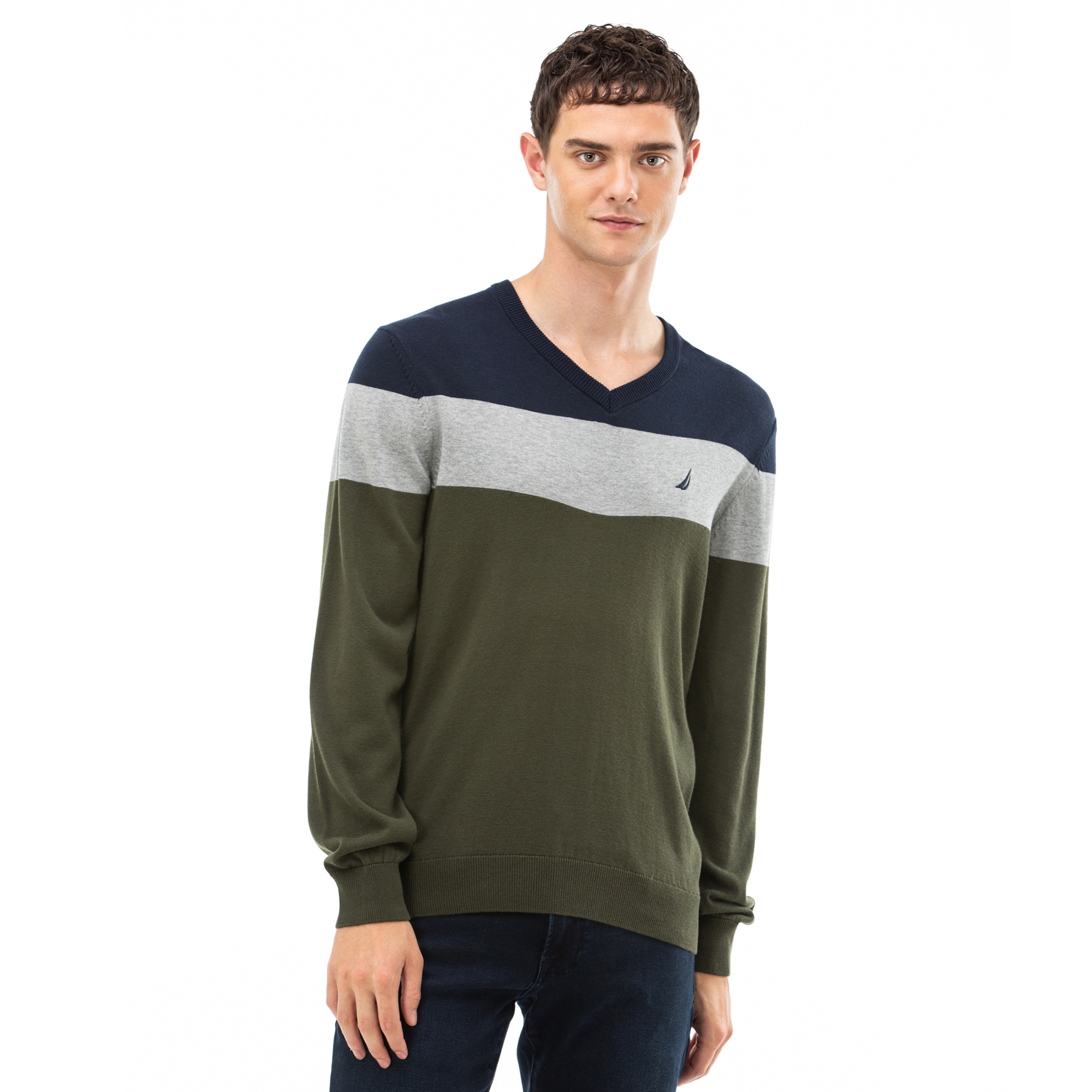 NAUTICA ERKEK LACİVERT TRİKO KAZAK