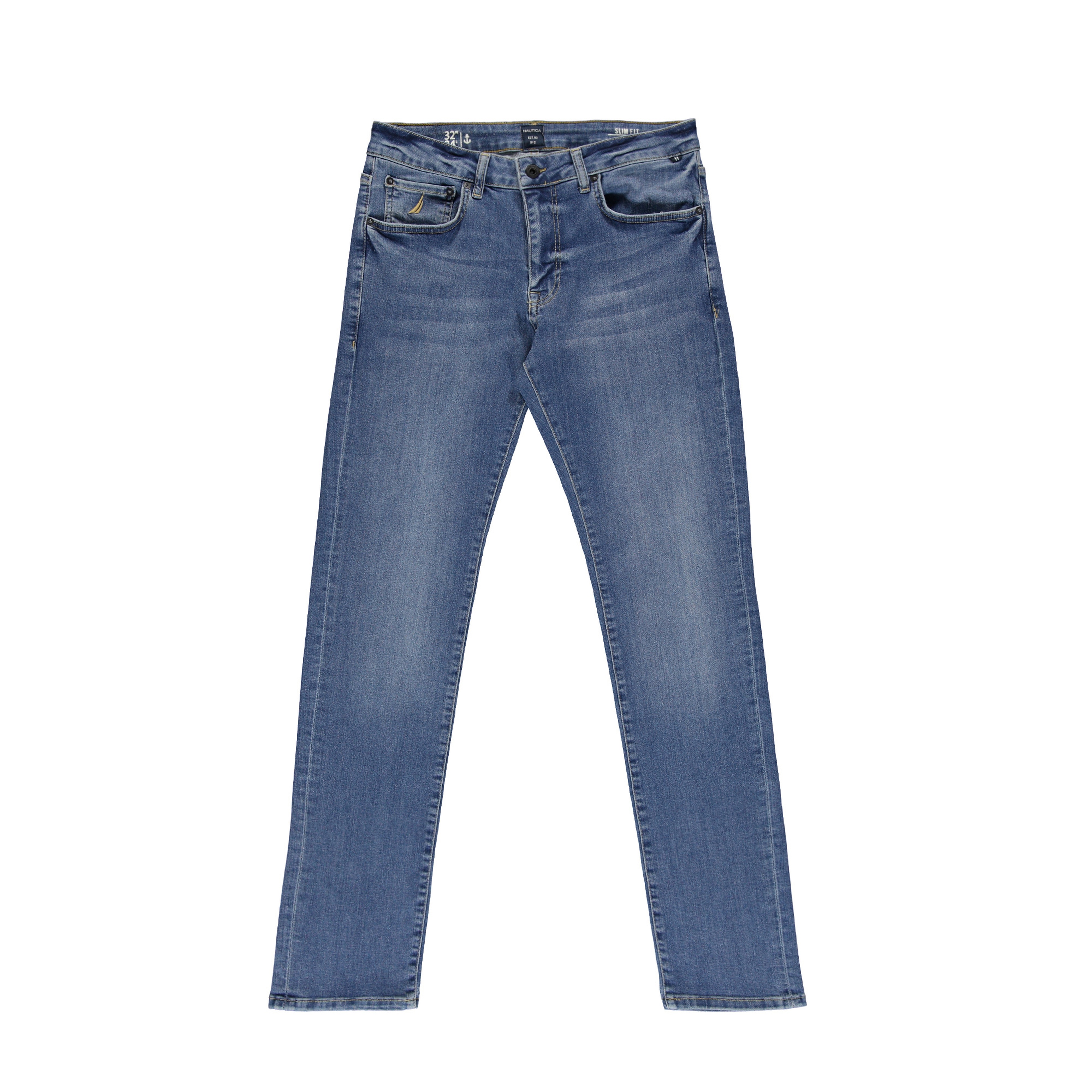 NAUTICA ERKEK MAVİ SLIM FIT DENIM PANTOLON