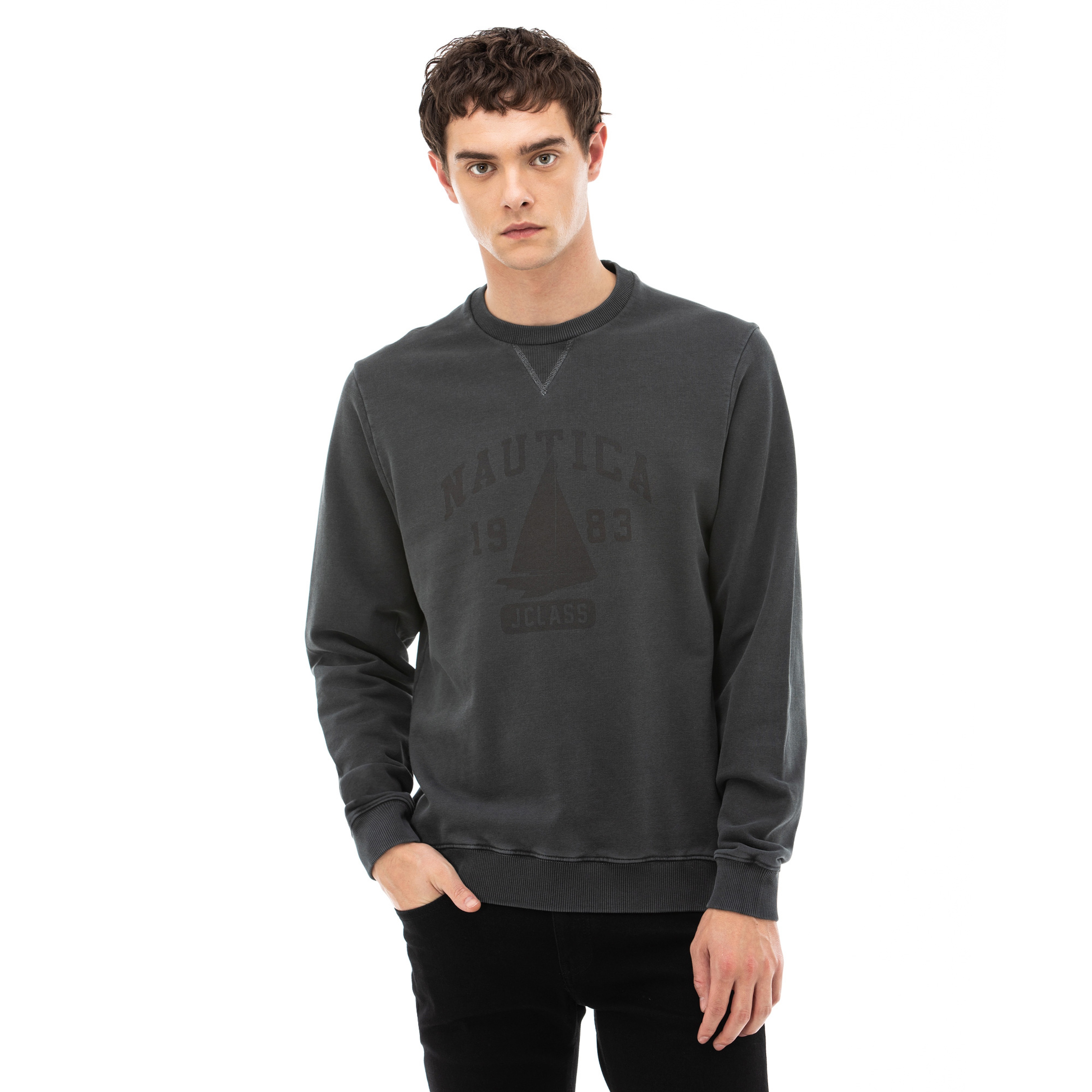Nautica Erkek Gri Sweatshirt