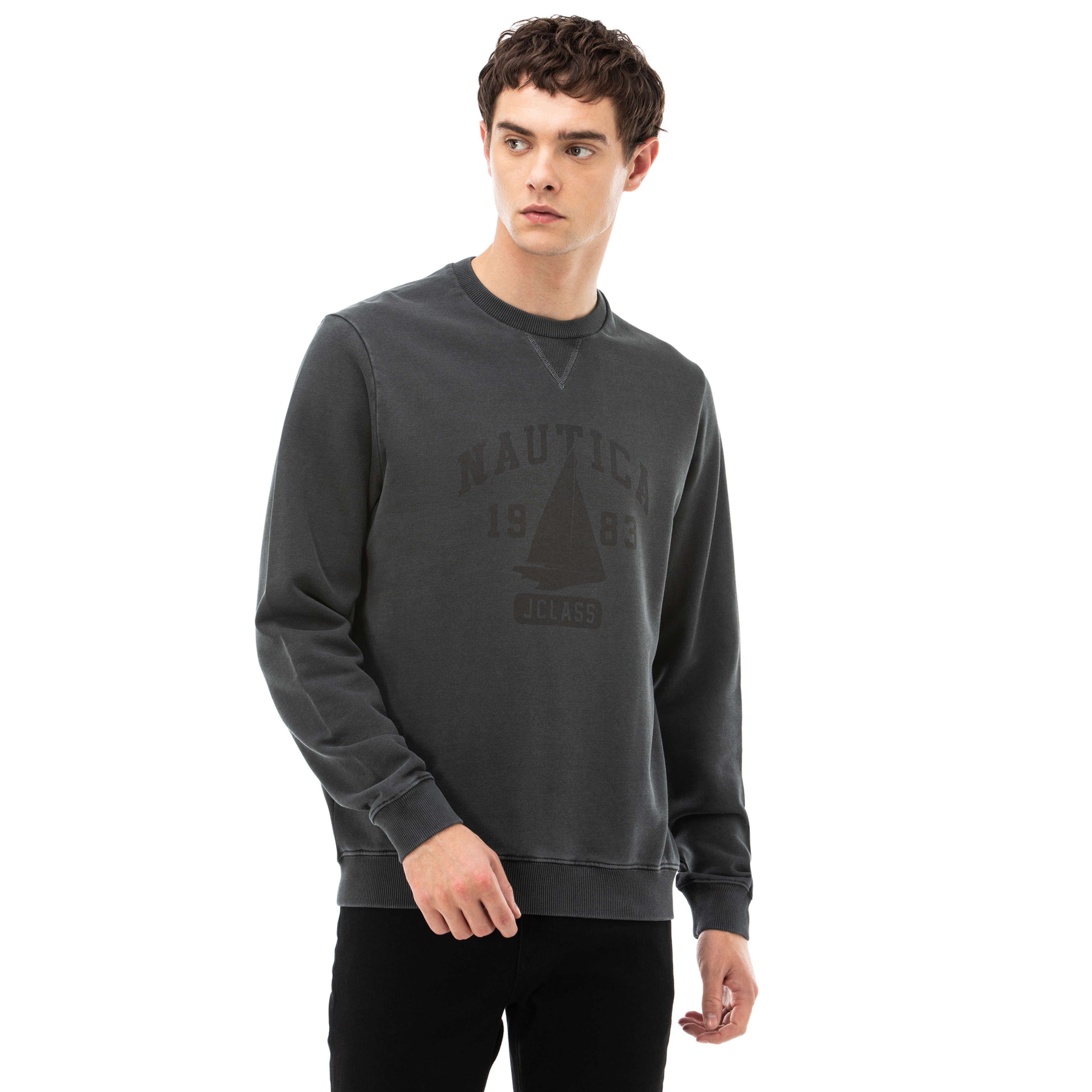 Nautica Erkek Gri Sweatshirt