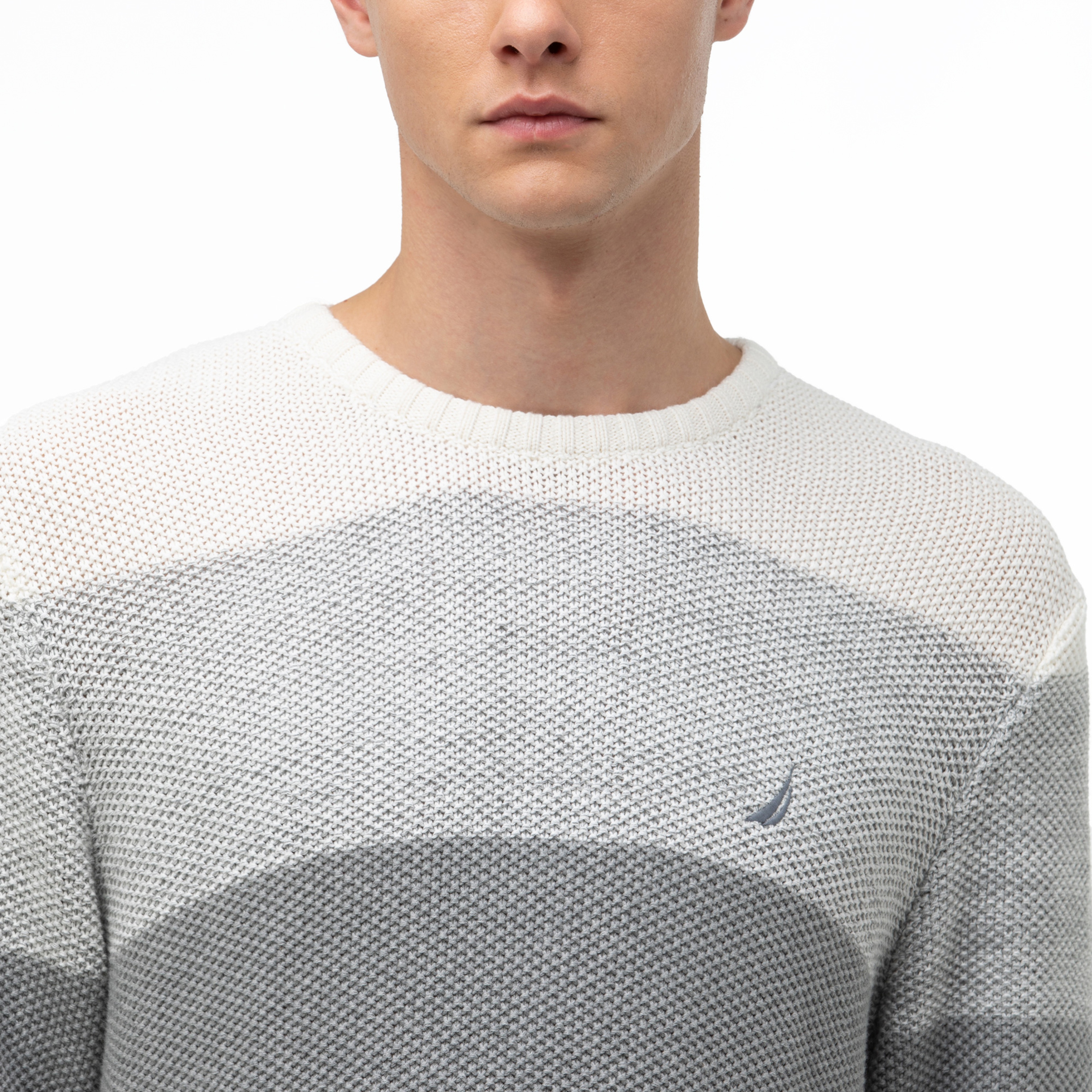 NAUTICA ERKEK BEYAZ TRİKO KAZAK