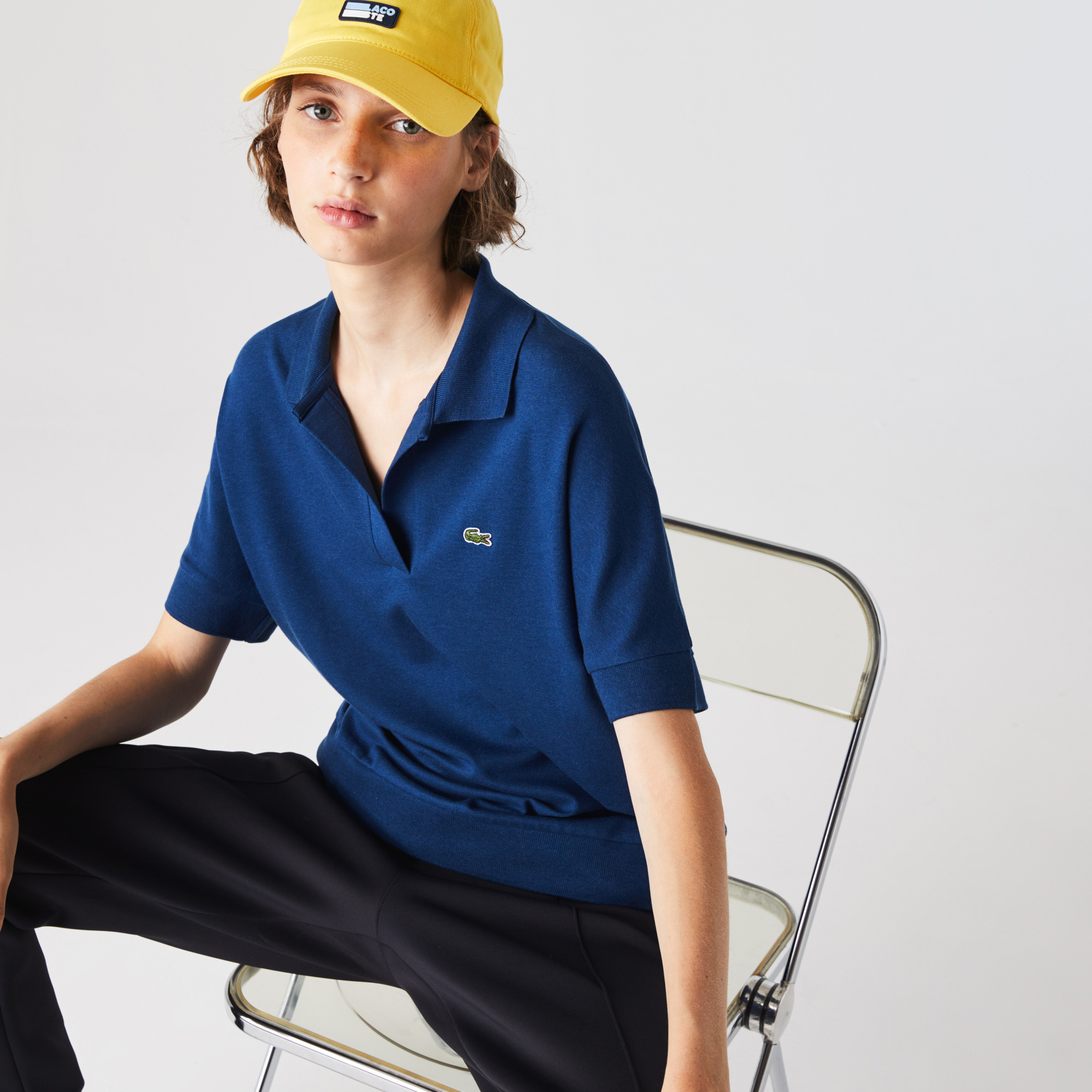 Lacoste Kadın Mavi Polo