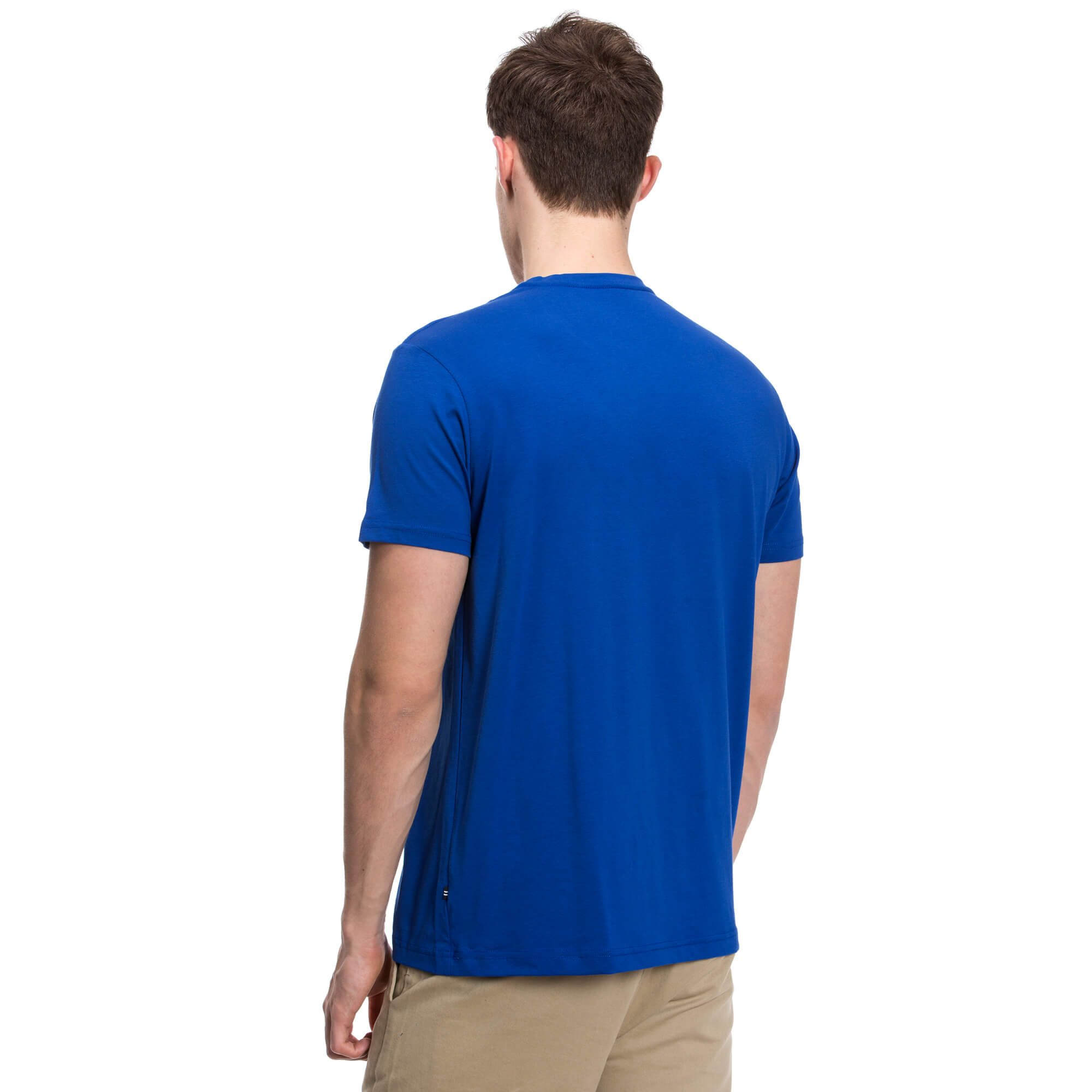 NAUTICA ERKEK LACİVERT KISA KOLLU BİSİKLET YAKA SLIM FIT T-SHIRT