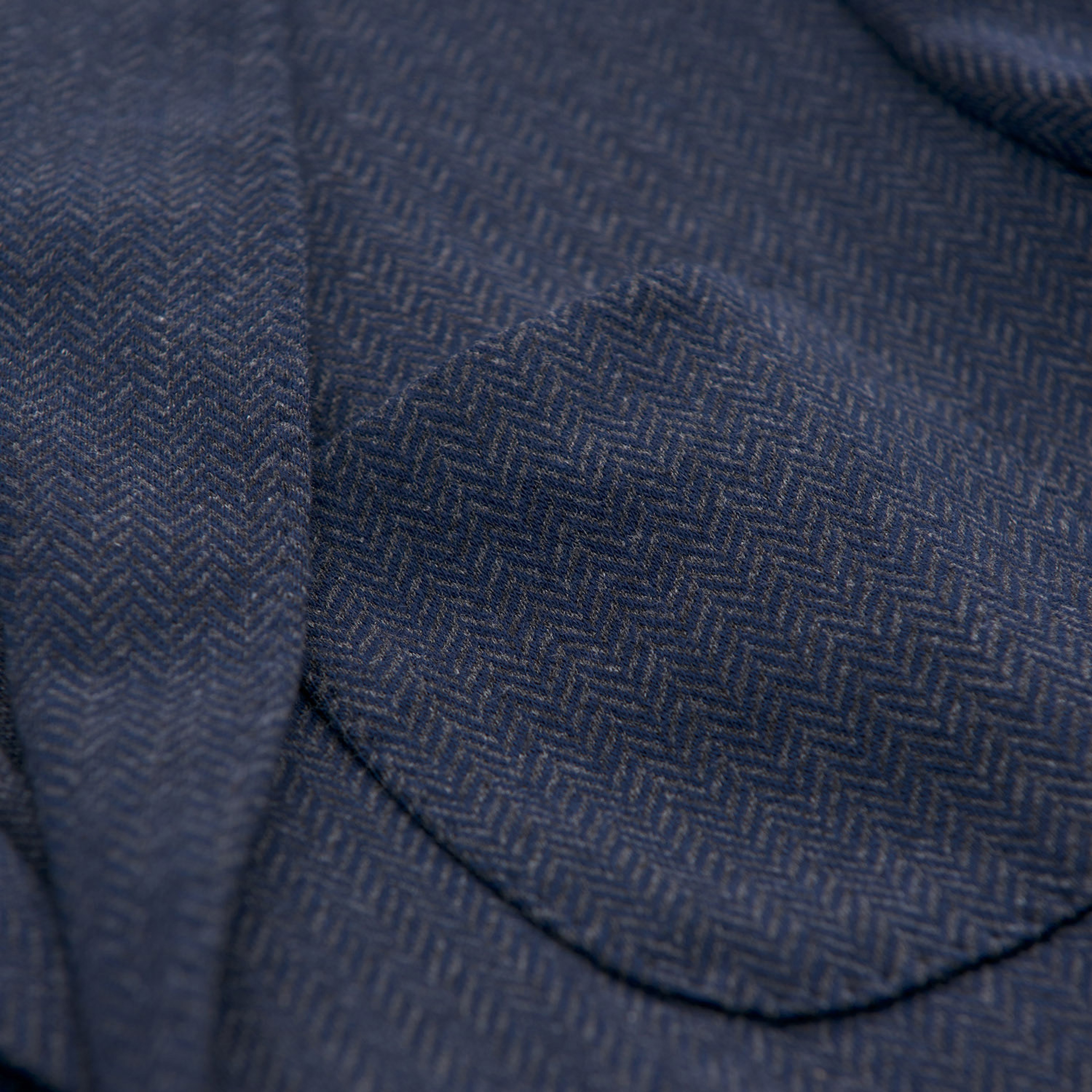 Erkek Lacivert Balıksırtı Blazer Ceket