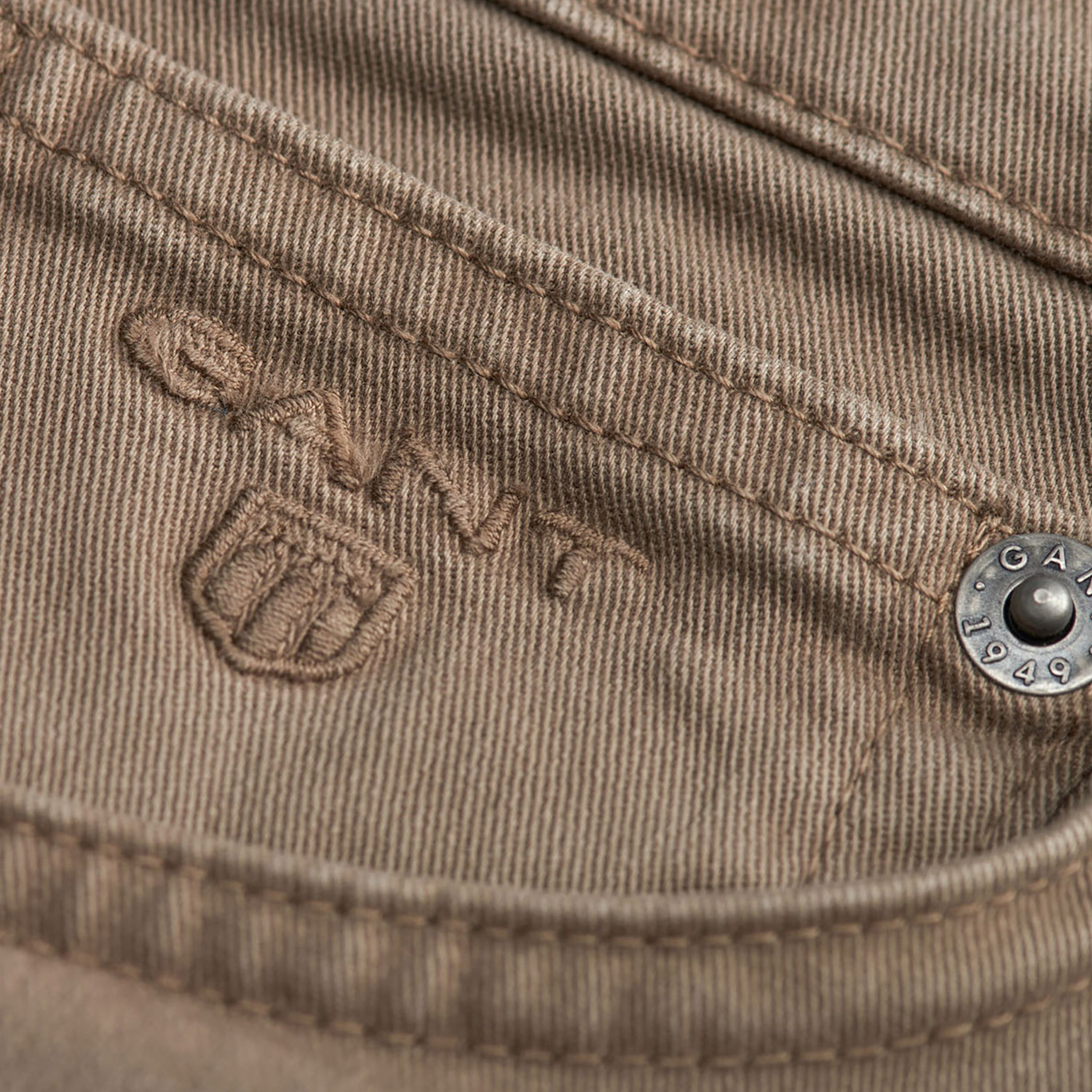 Gant Erkek Bej Regular Fit Denim Pantolon