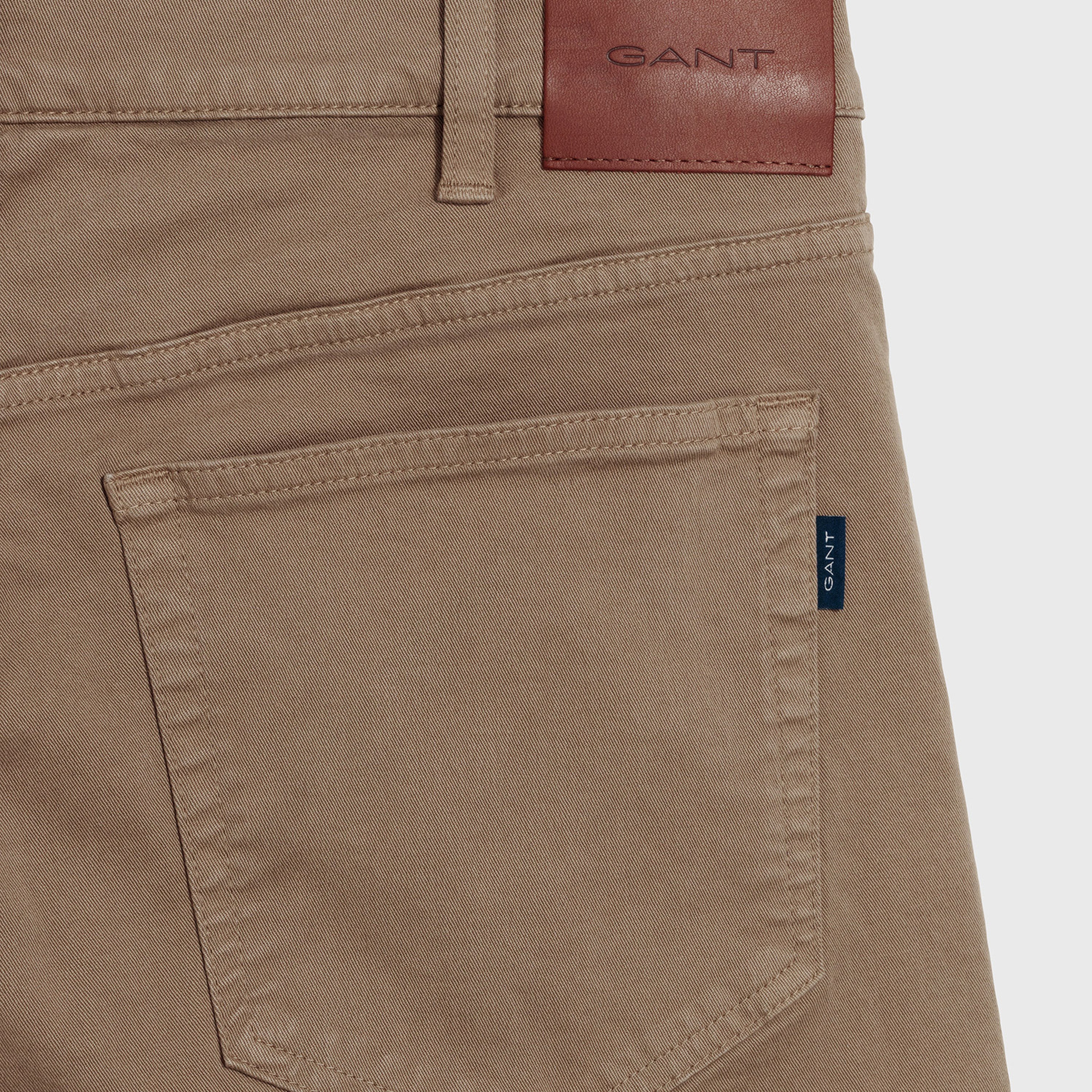 Gant Erkek Bej Regular Fit Denim Pantolon