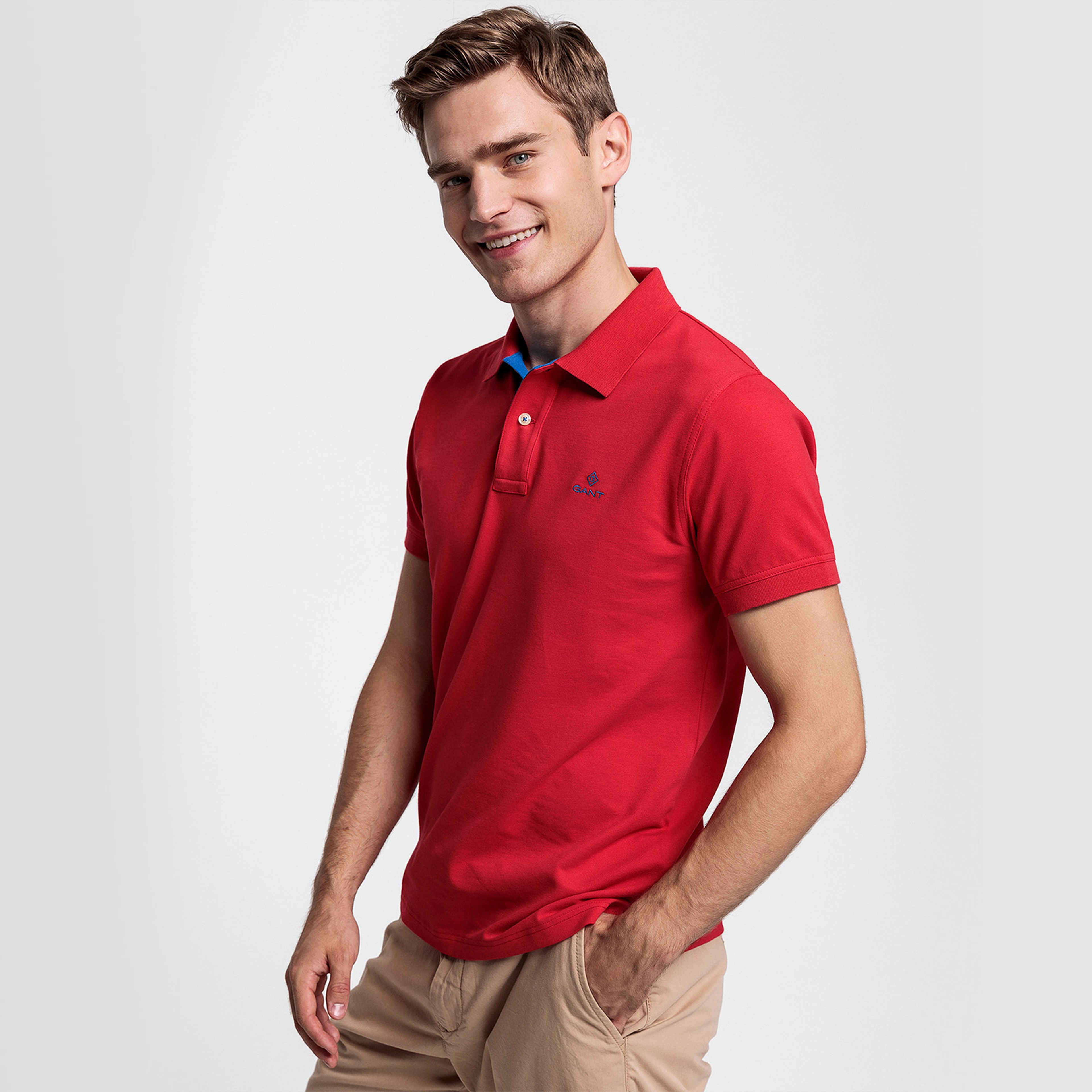 Gant Erkek Kırmızı Regular Fit Polo