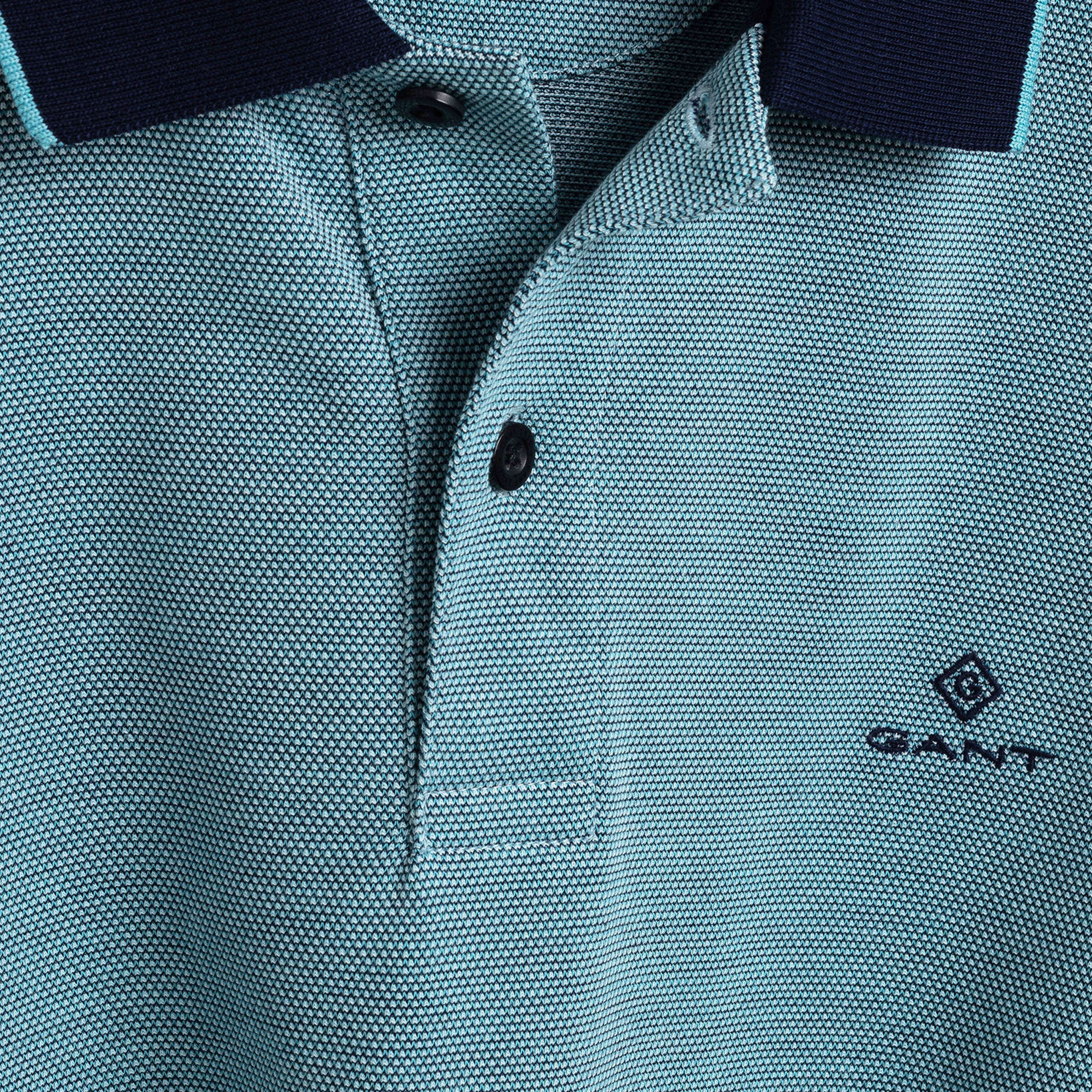 GANT Erkek Mavi Regular Fit Polo