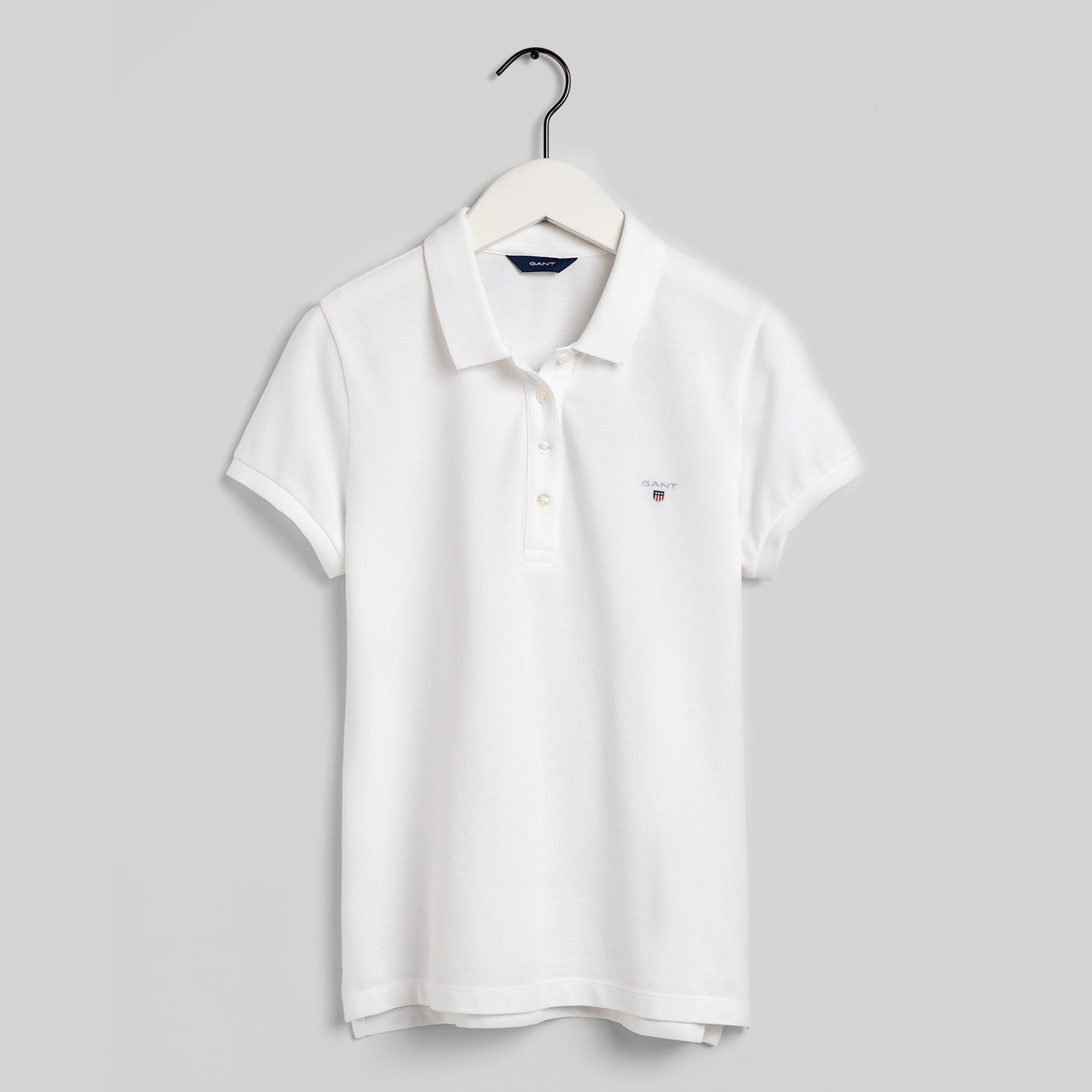 GANT Kadın Regular Fit Pique Beyaz Polo