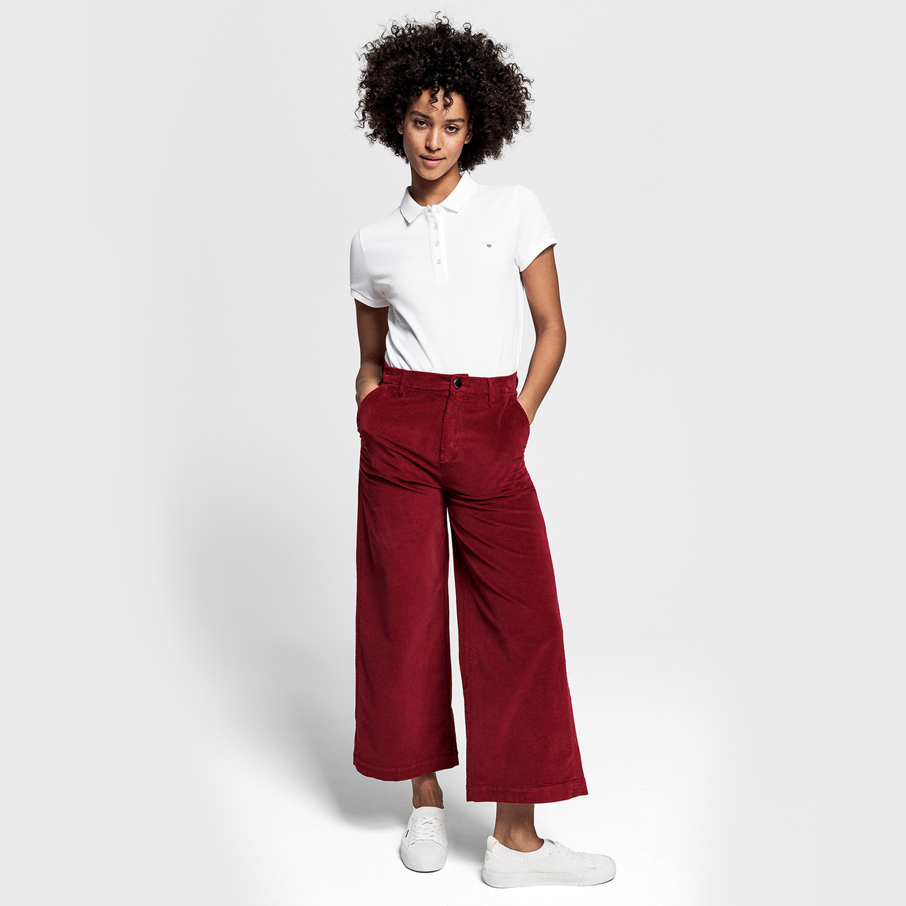 GANT Kadın Regular Fit Pique Beyaz Polo
